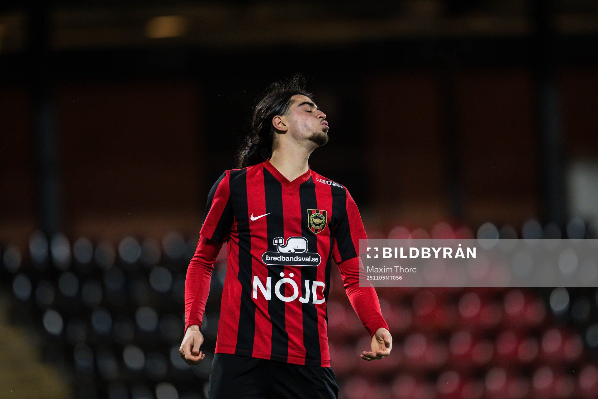 Nijat Narimanov of Brommapojkarna looks dejected