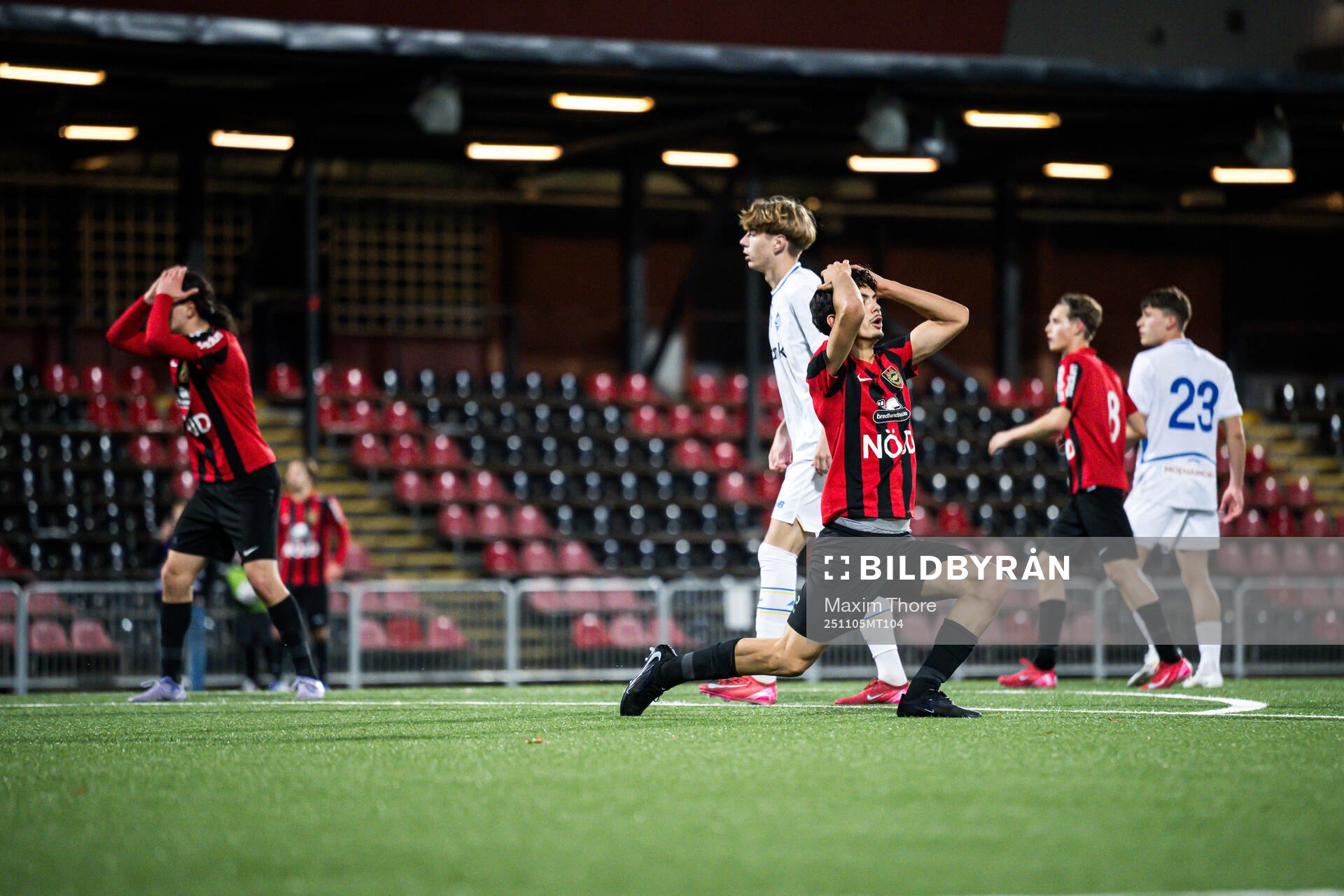 Anas Maache of Brommapojkarna looks dejected