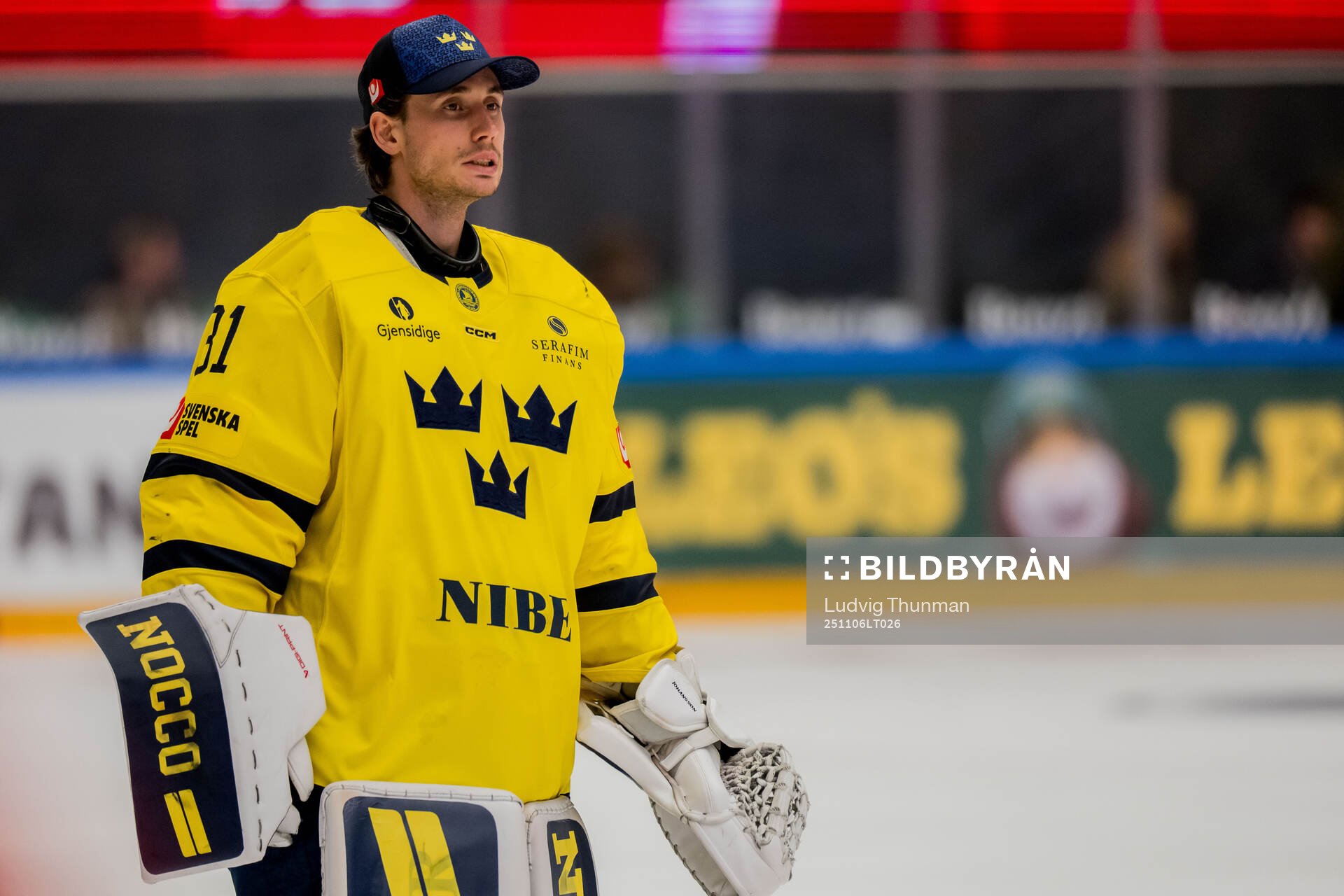 Goalkeeper Jacob Johansson of Sweden