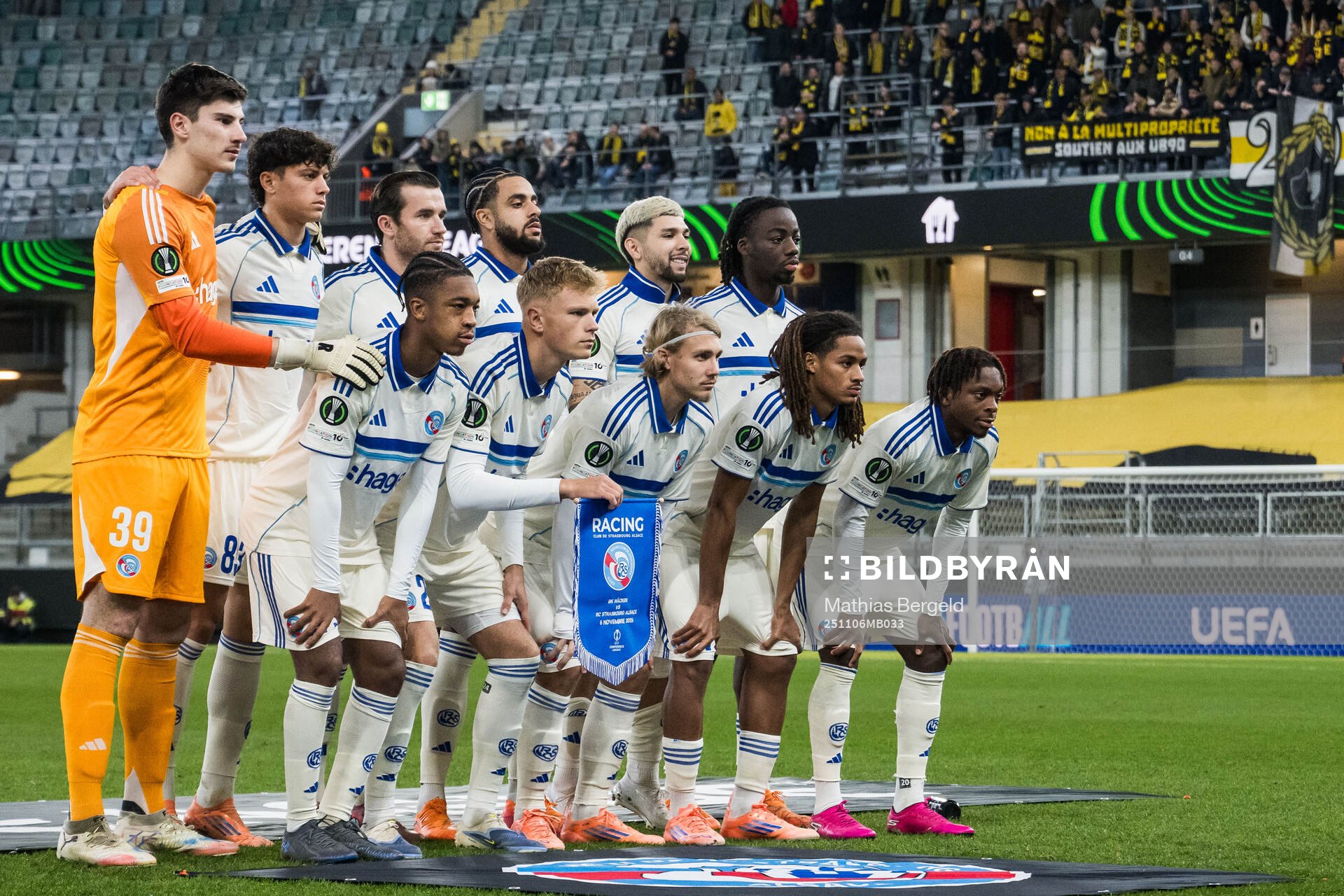 The starting eleven of Strasbourg