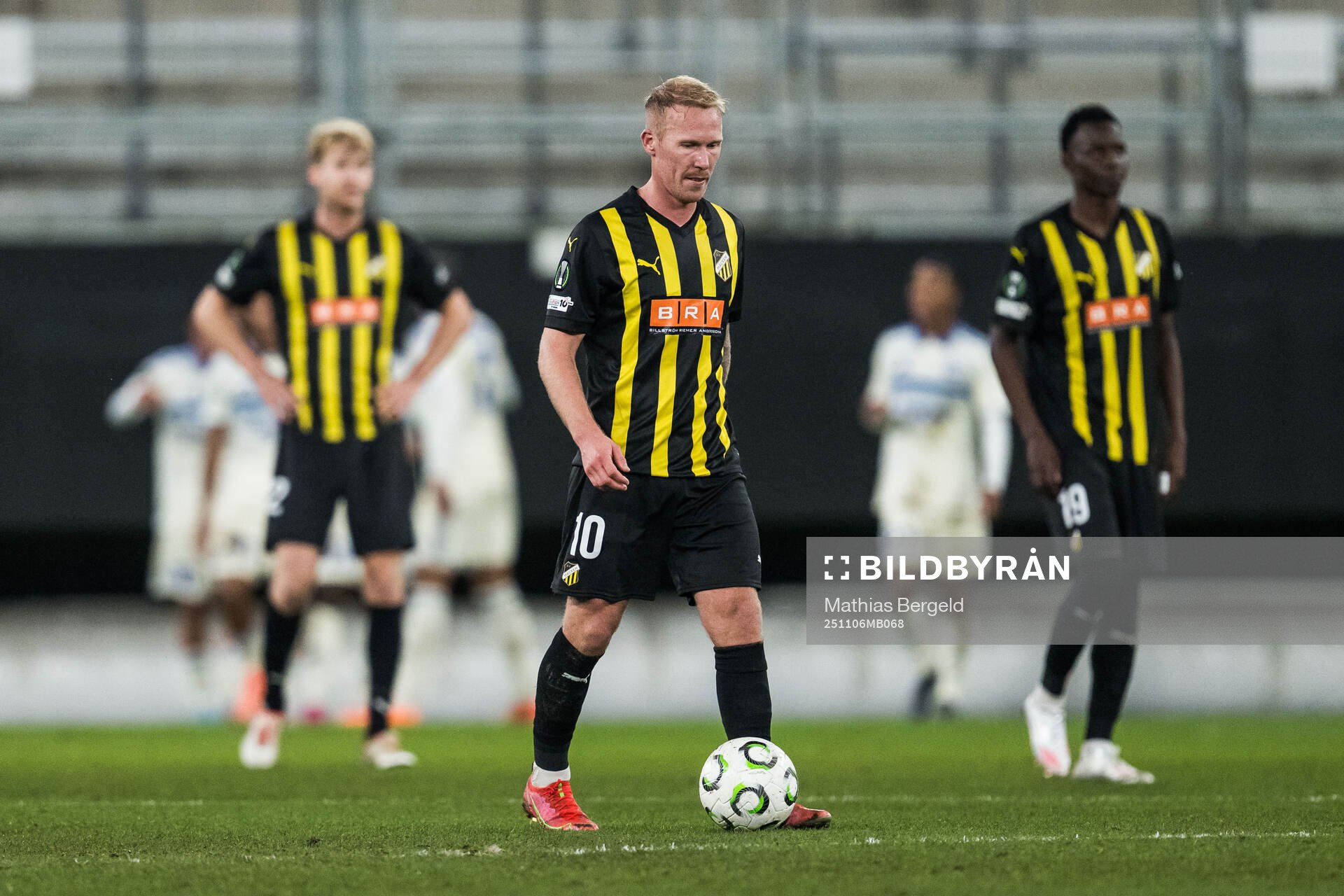 Mikkel Rygaard Jensen of Häcken looks dejected