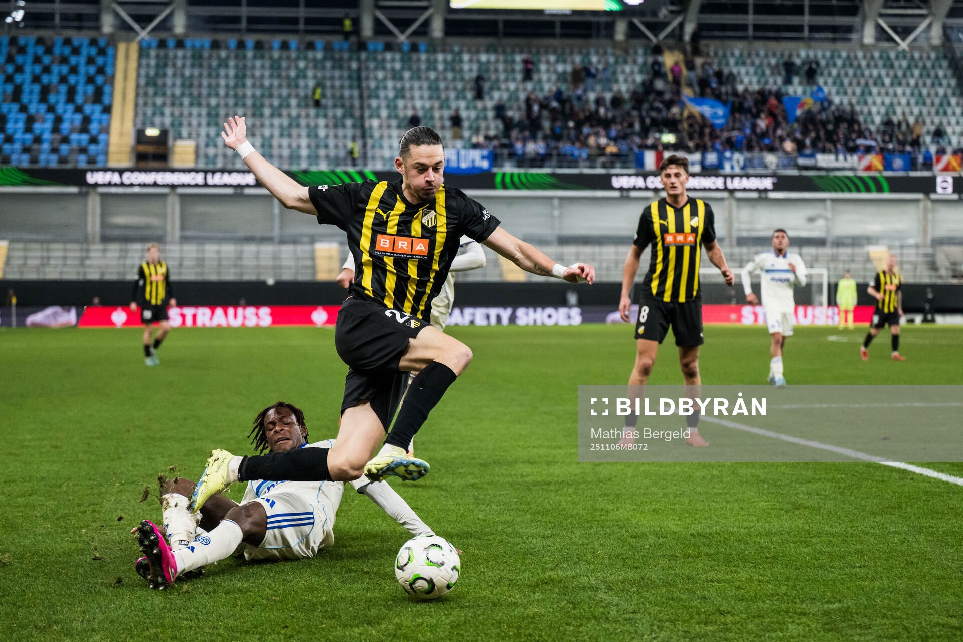 Martial Godo of Strasbourg and Amor Layouni of Häcken