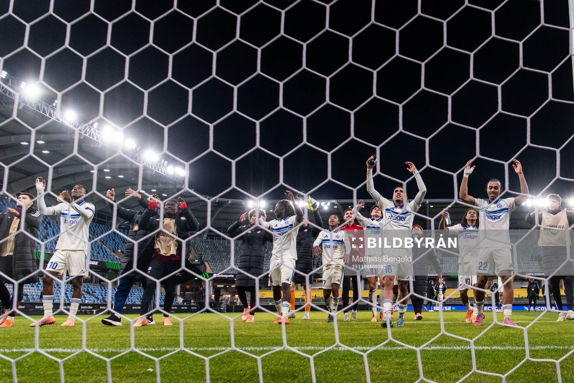 Players of Strasbourg celebrate