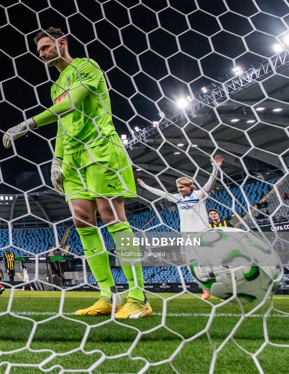 Julio Enisco and Sebastian Nanasi of Strasbourg celebrate