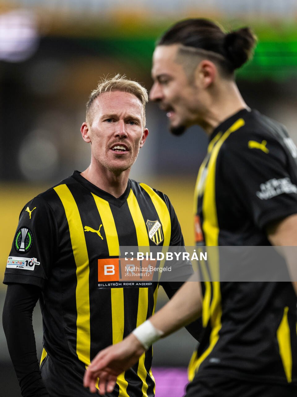 Mikkel Rygaard Jensen and Amor Layouni of Häcken