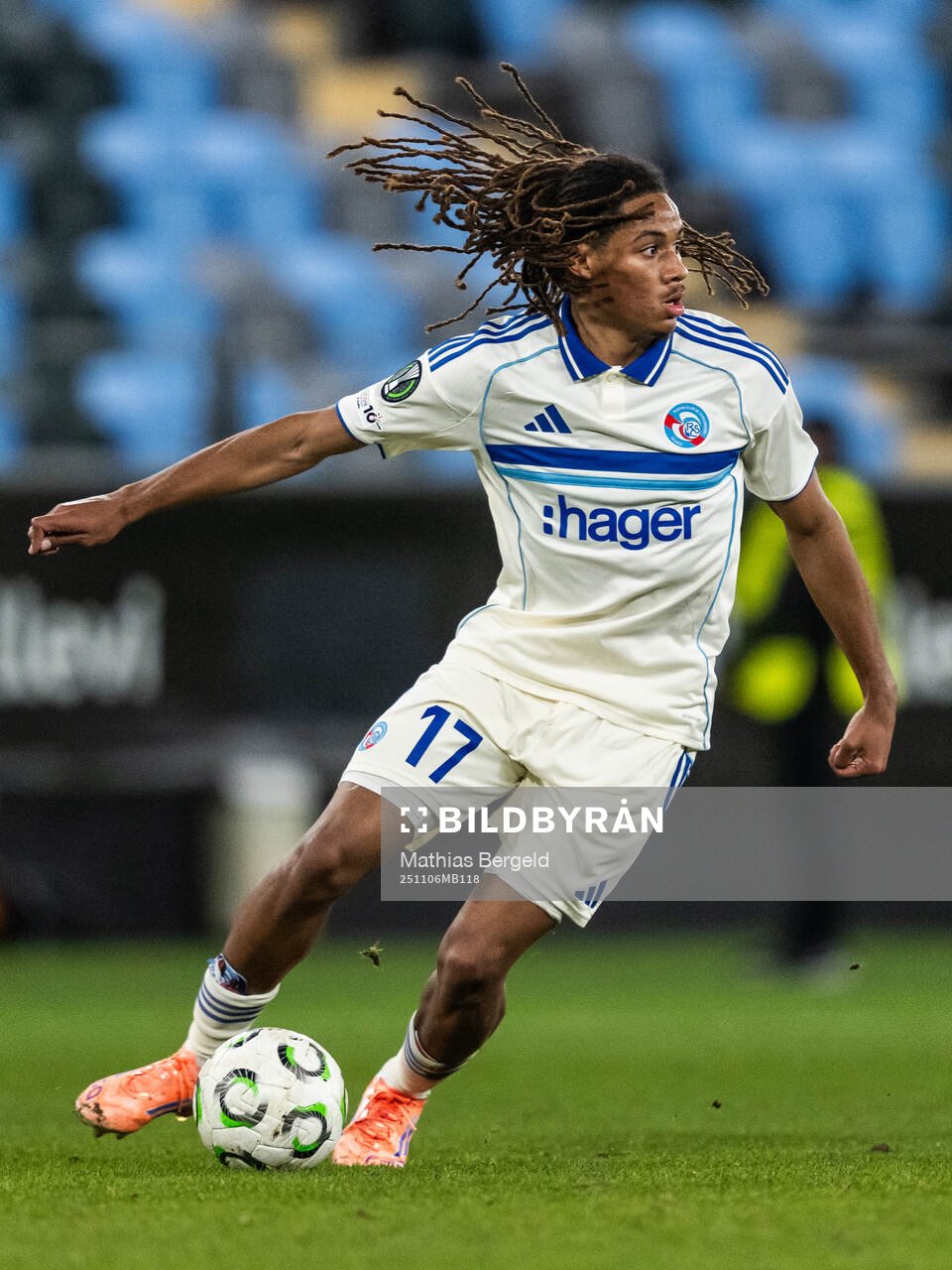 Mathis Amougou of Strasbourg