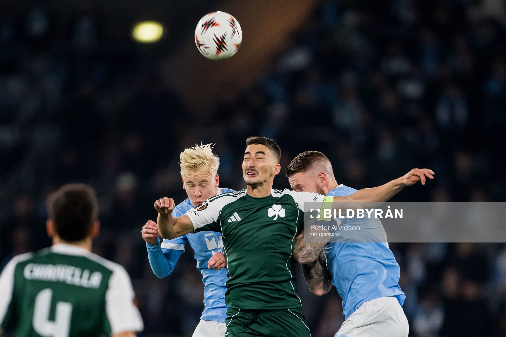 Otto Rosengren and Pontus Jansson of Malmö FF against