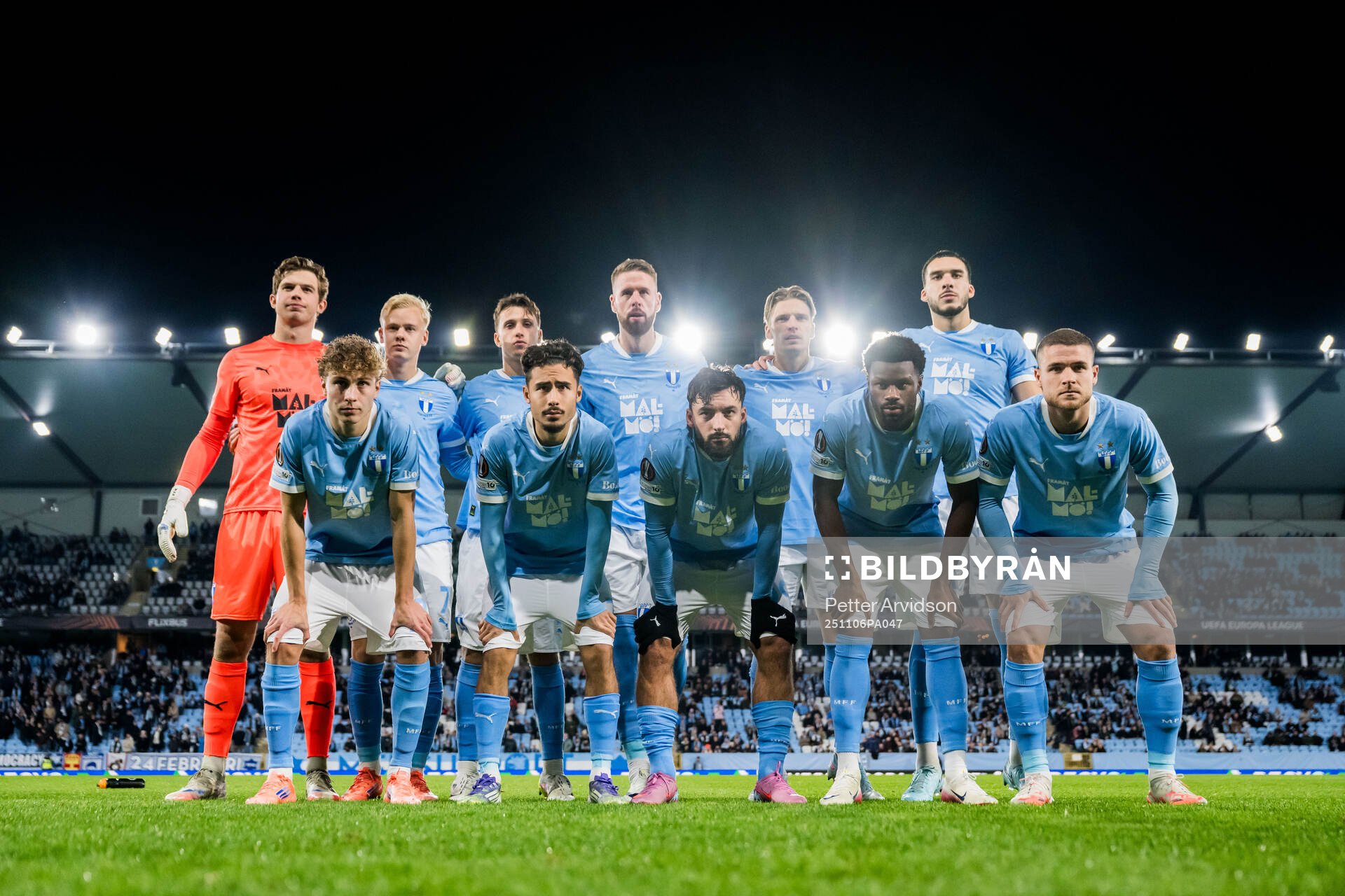 The starting eleven of Malmö FF