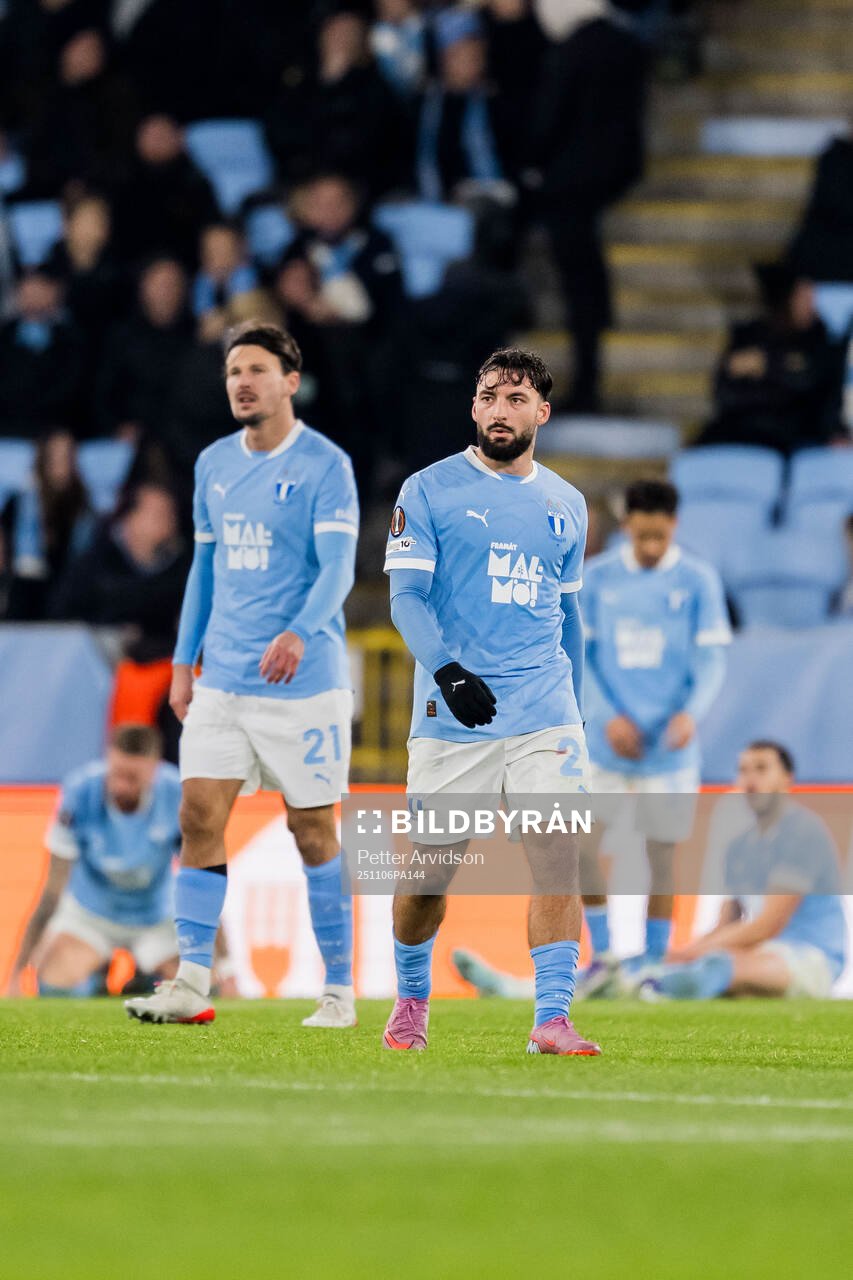 Sead Haksabanovic of Malmö FF looks dejected