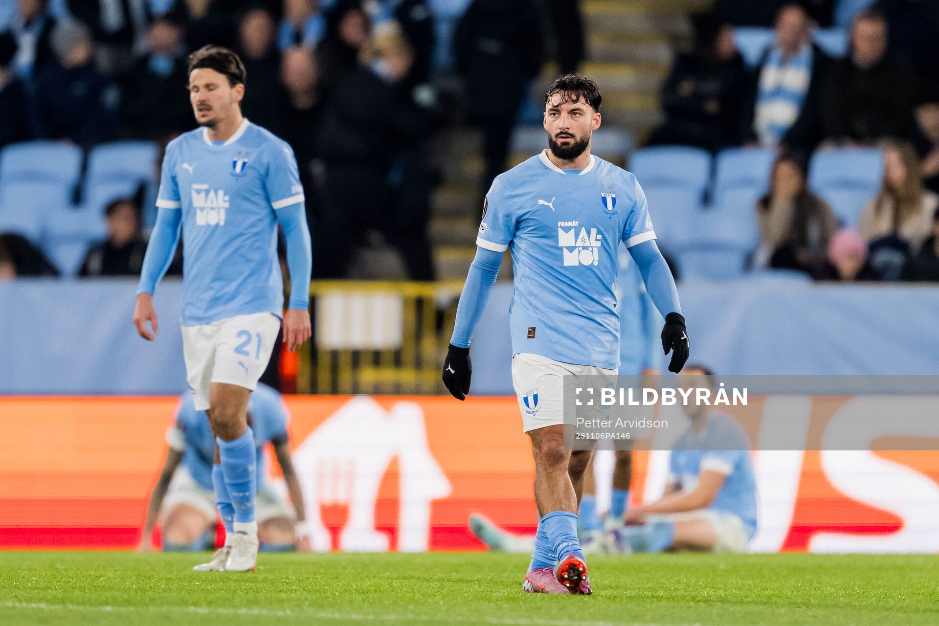Sead Haksabanovic of Malmö FF looks dejected