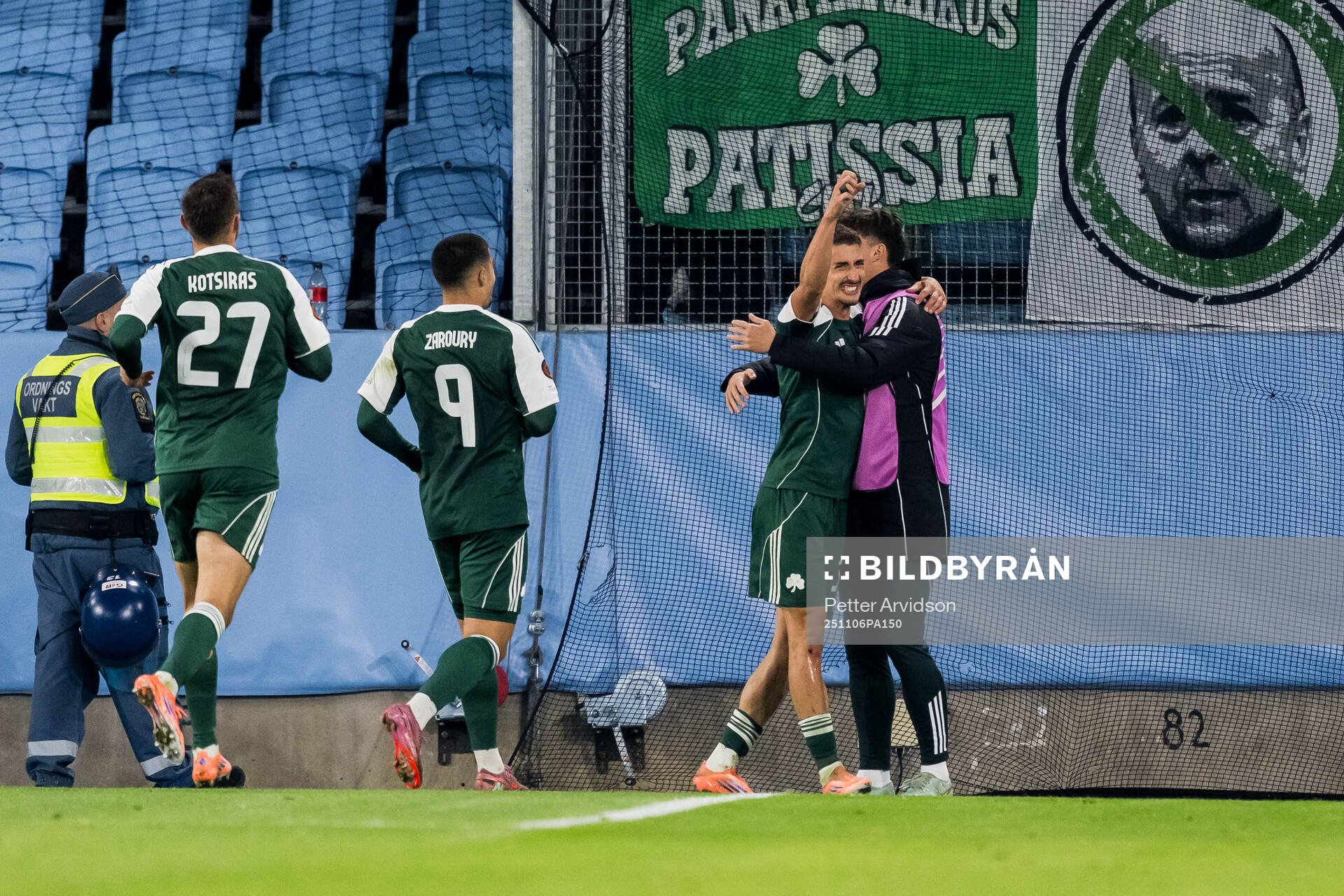 Filip Djurisic of Panathinaikos celebrates