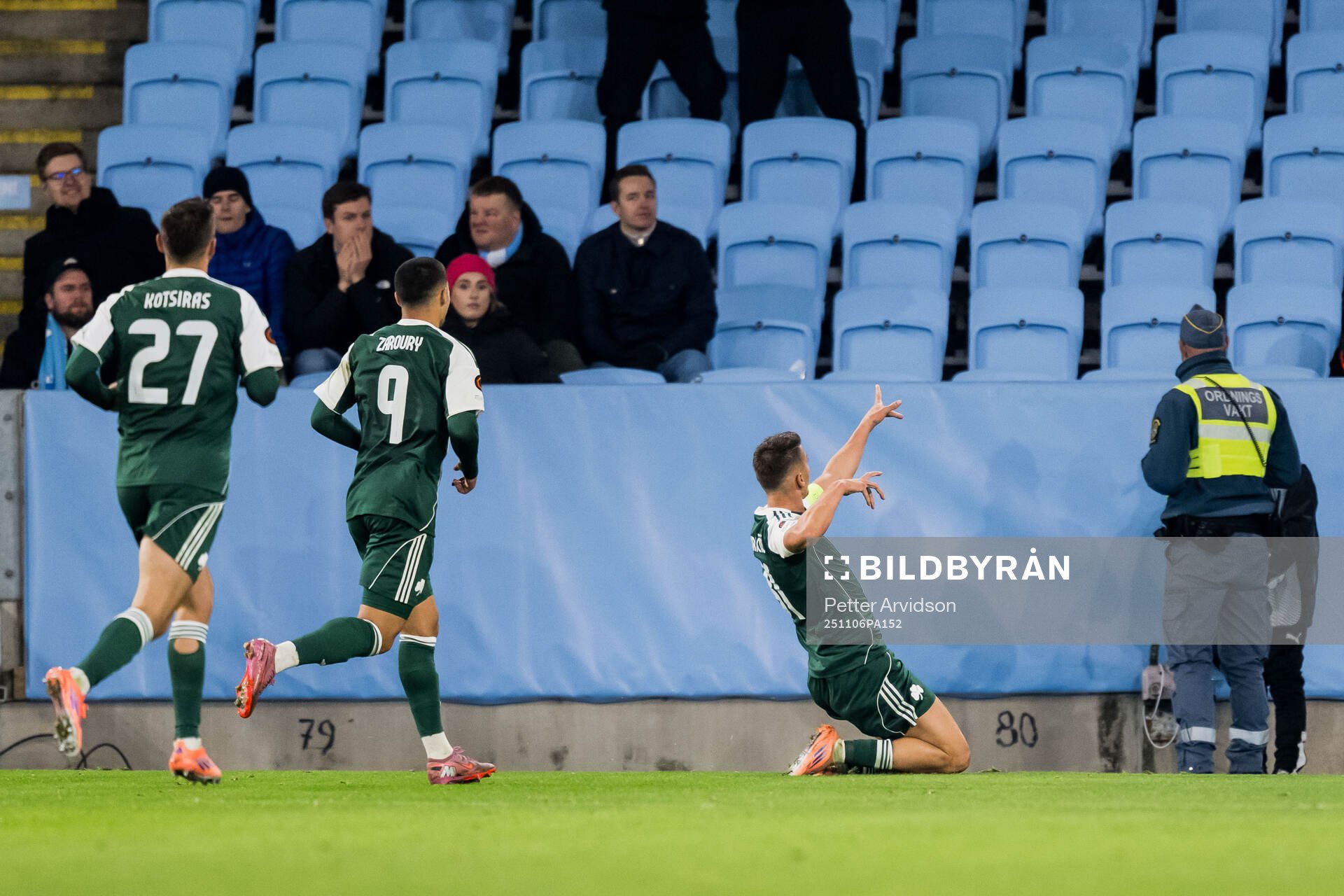 Filip Djurisic of Panathinaikos celebrates