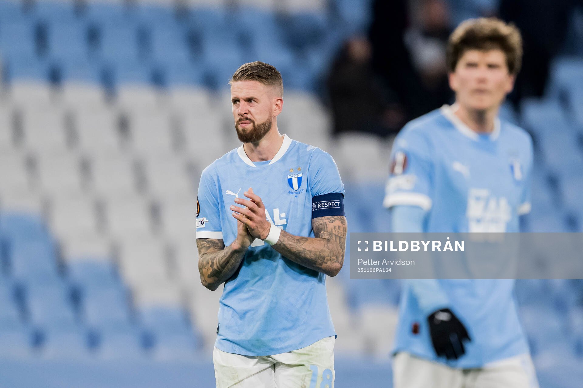 Pontus Jansson of Malmö FF looks dejected