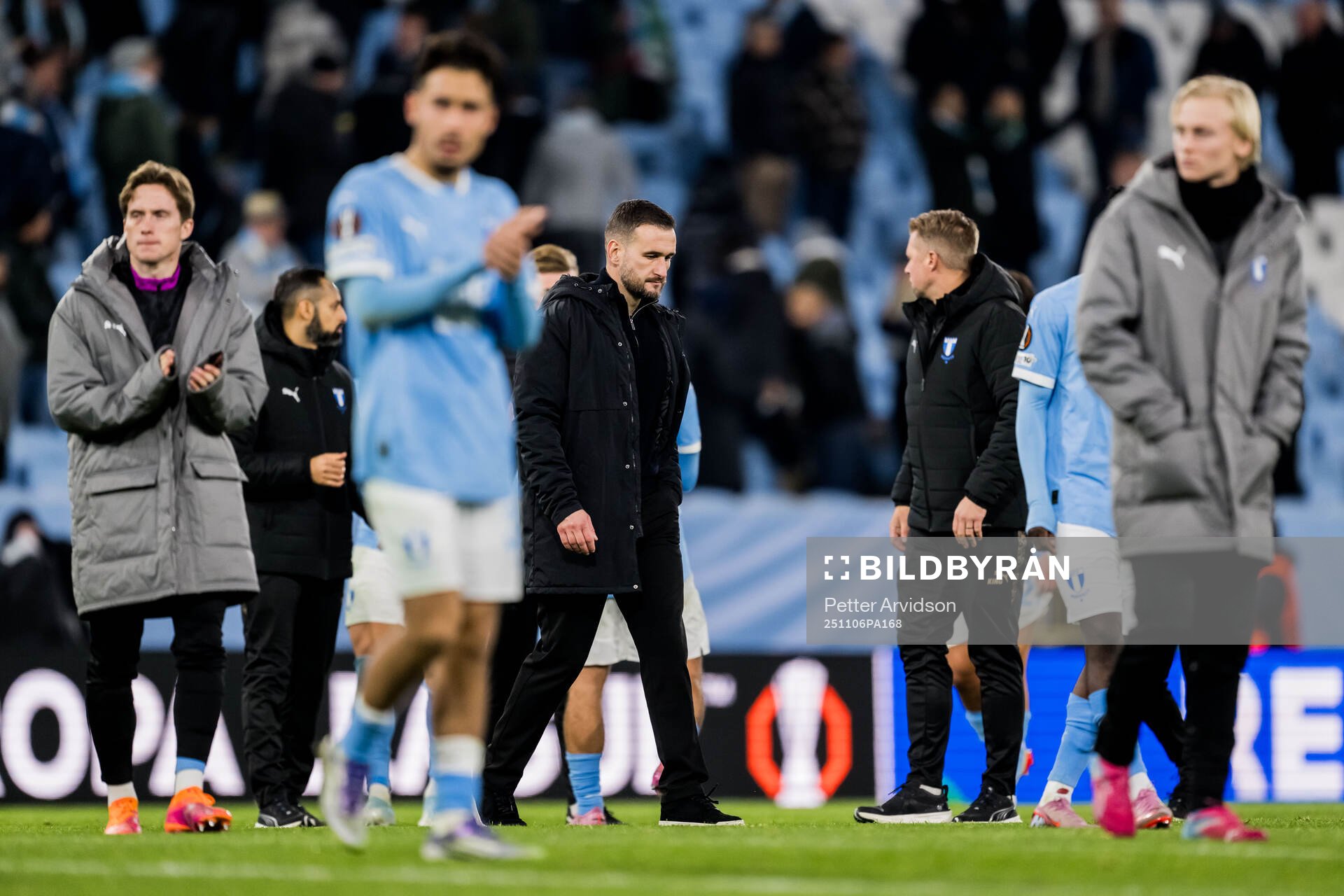 Head coach Anes Mravac of Malmö FF looks dejected