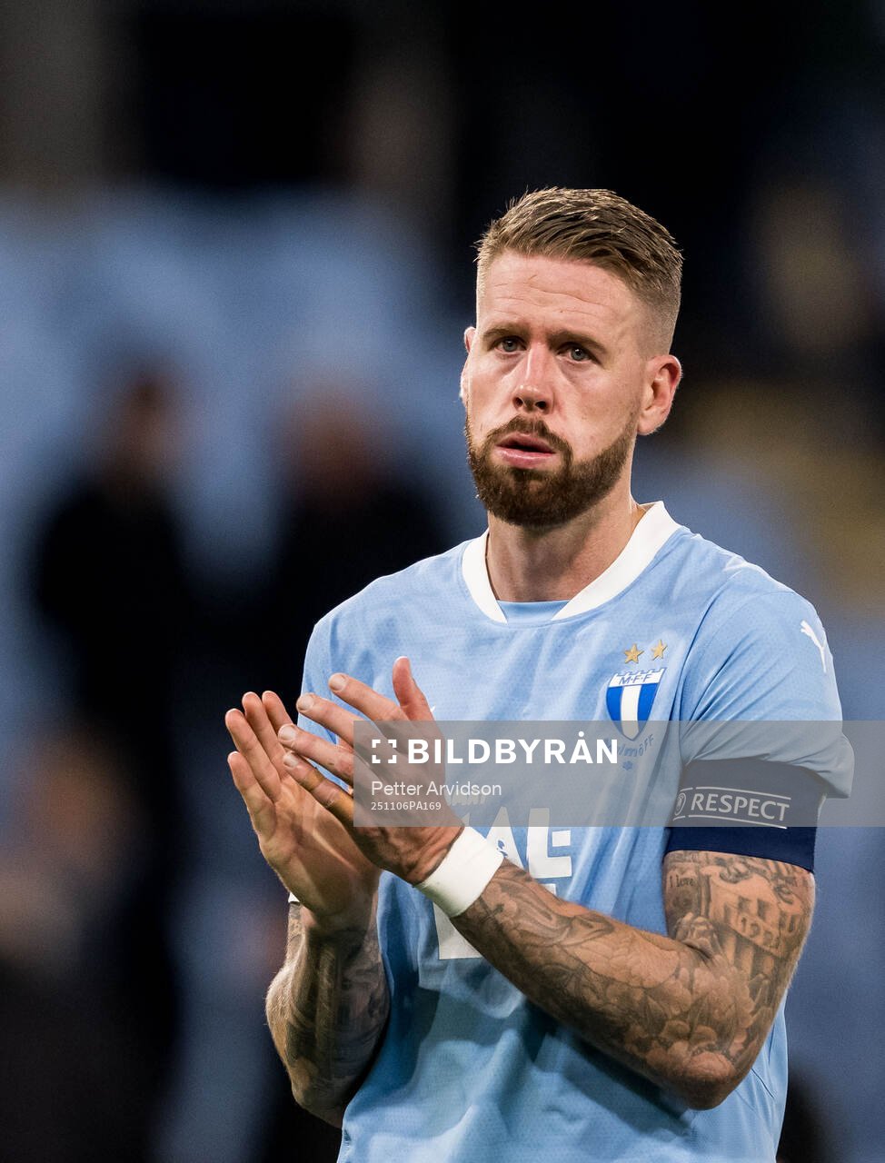Pontus Jansson of Malmö FF looks dejected