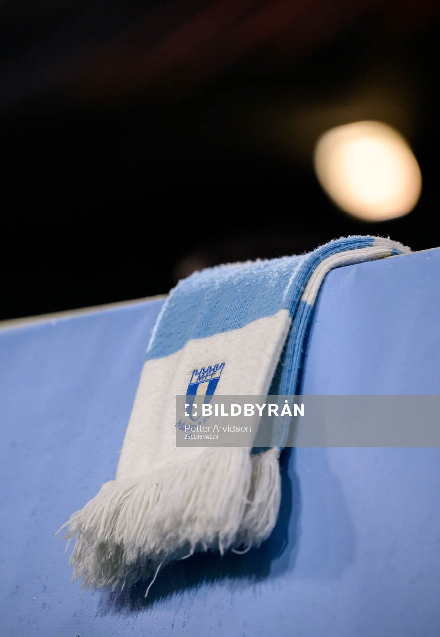 General view of a of Malmö FF scarf