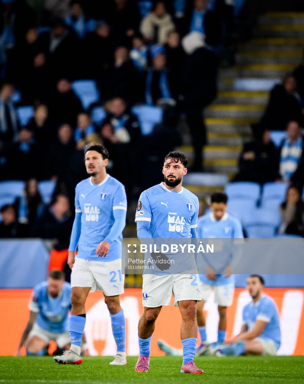 Sead Haksabanovic of Malmö FF looks dejected