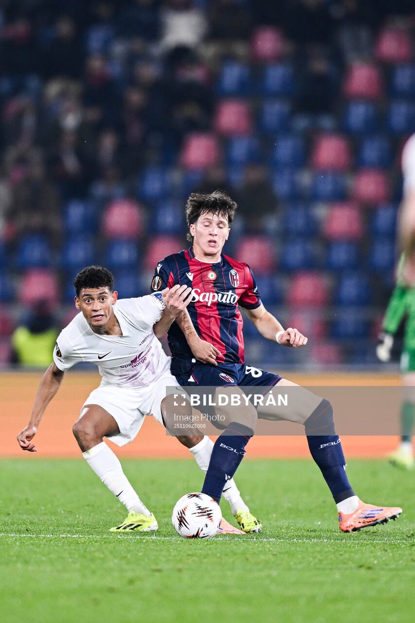 Japhet Sery Larsen of Brann and Giovanni Fabbian of Bologna