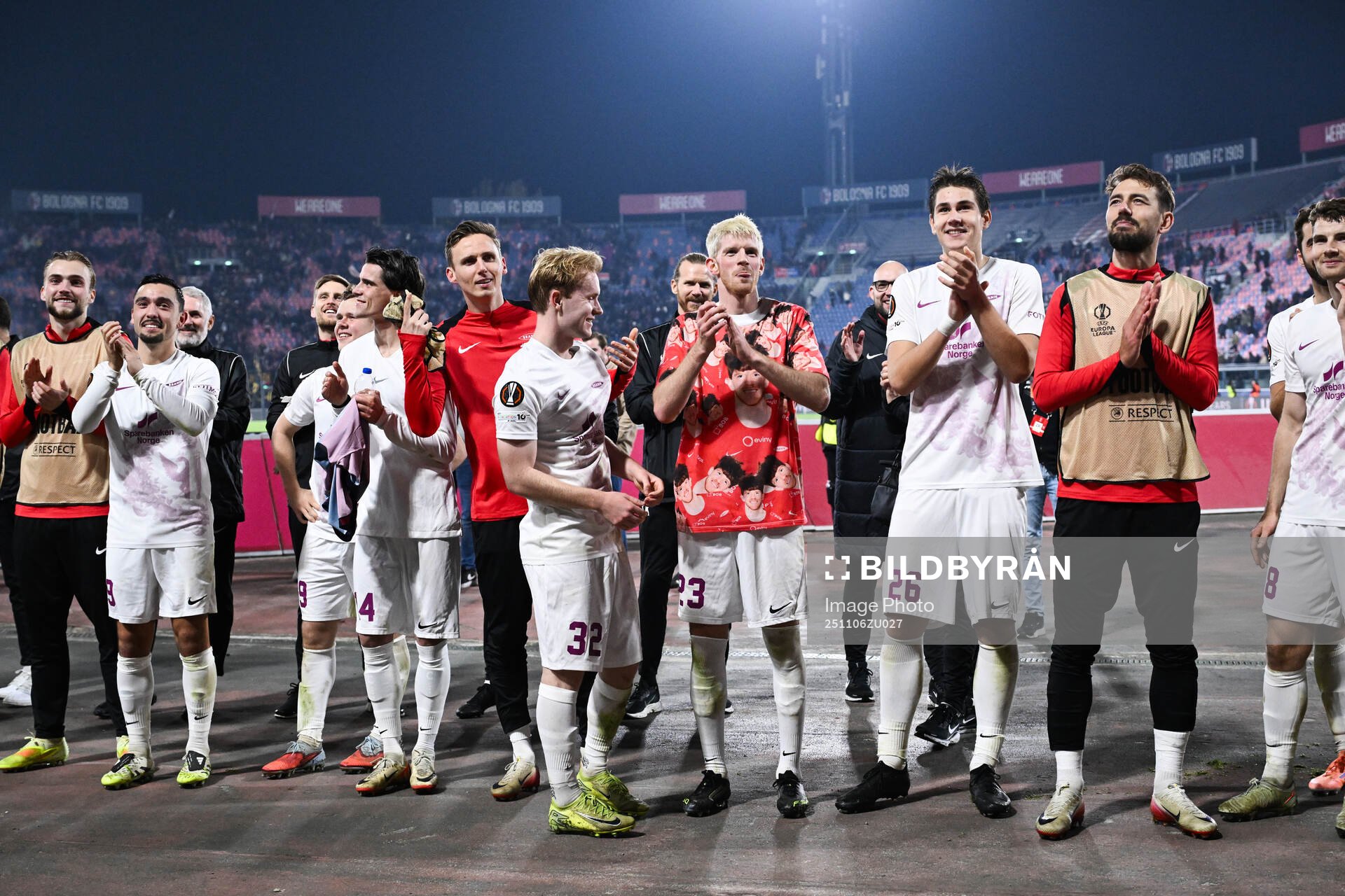 Players of Brann celebrate