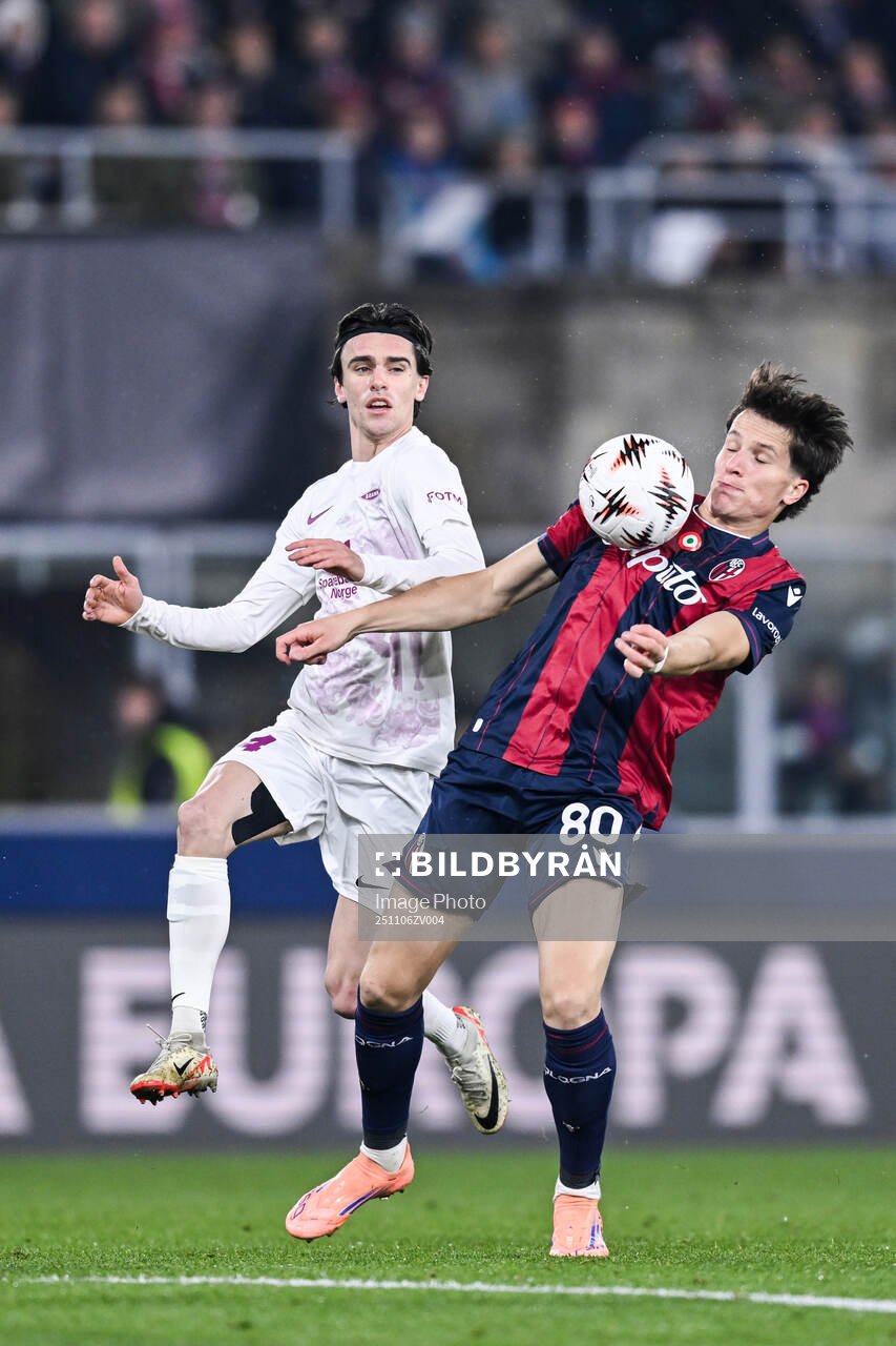Giovanni Fabbian of Bologna and Ulrik Mathisen of Brann