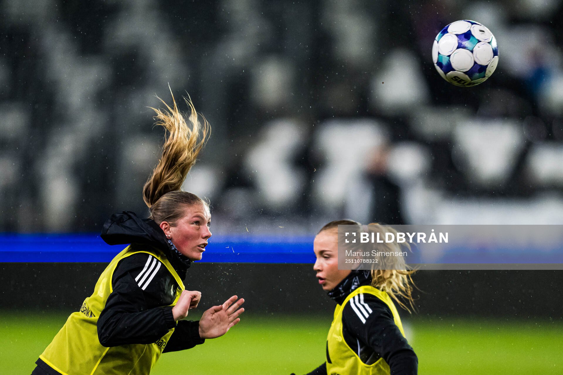 Andrea Buberg of Rosenborg warms up