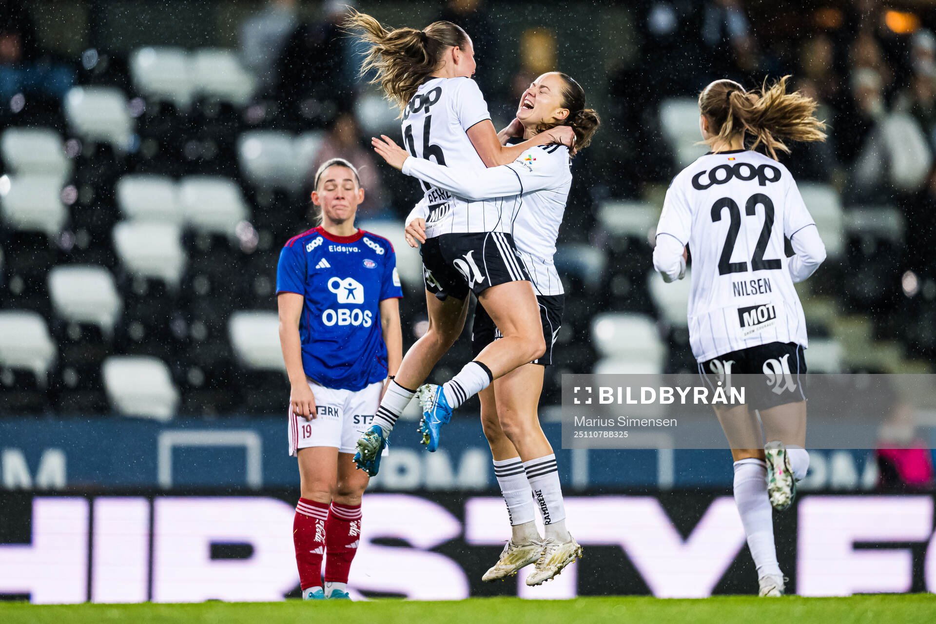 Rebecka Wanvik Holum of Rosenborg celebrates