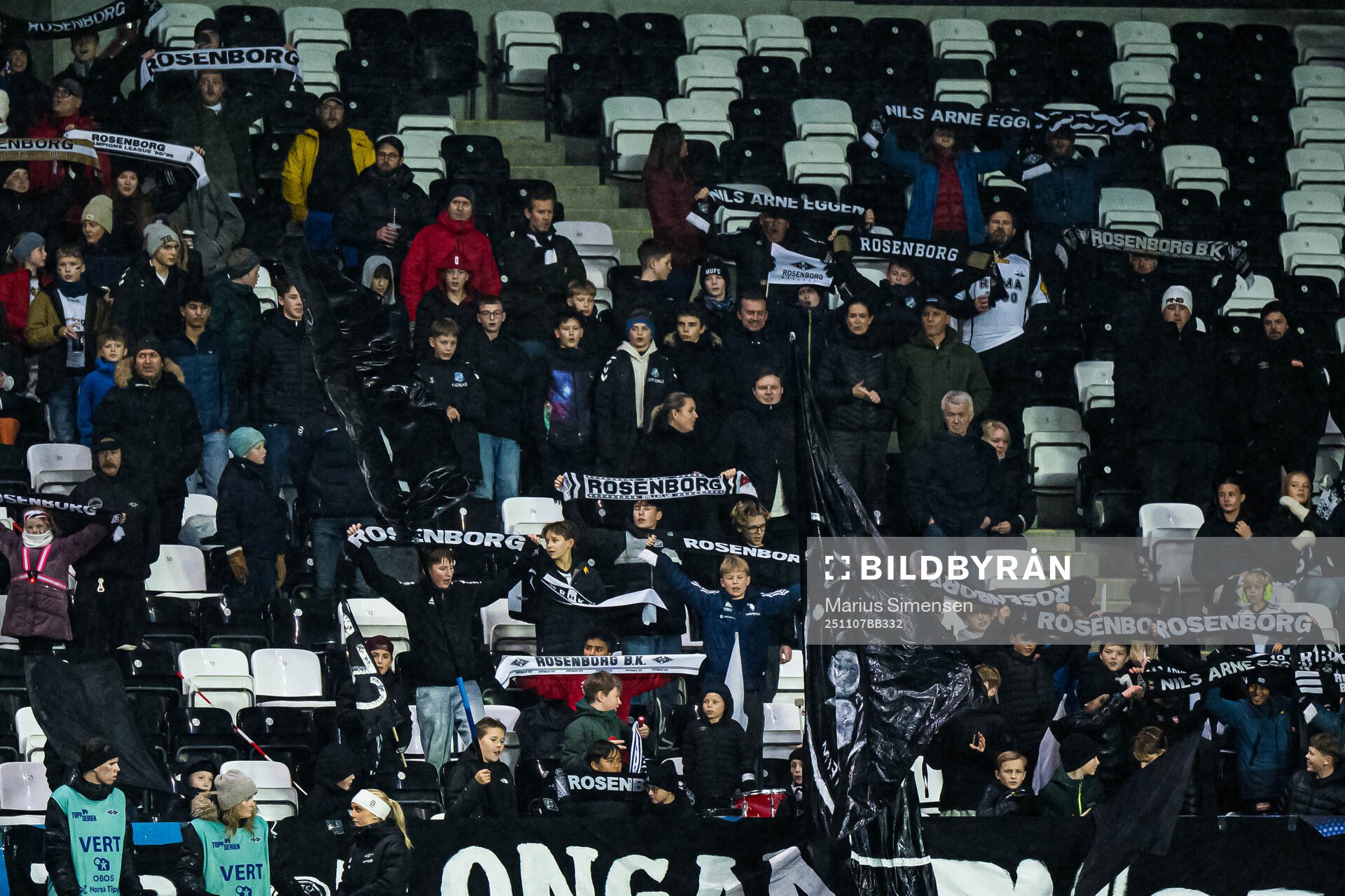Spectators in the stands