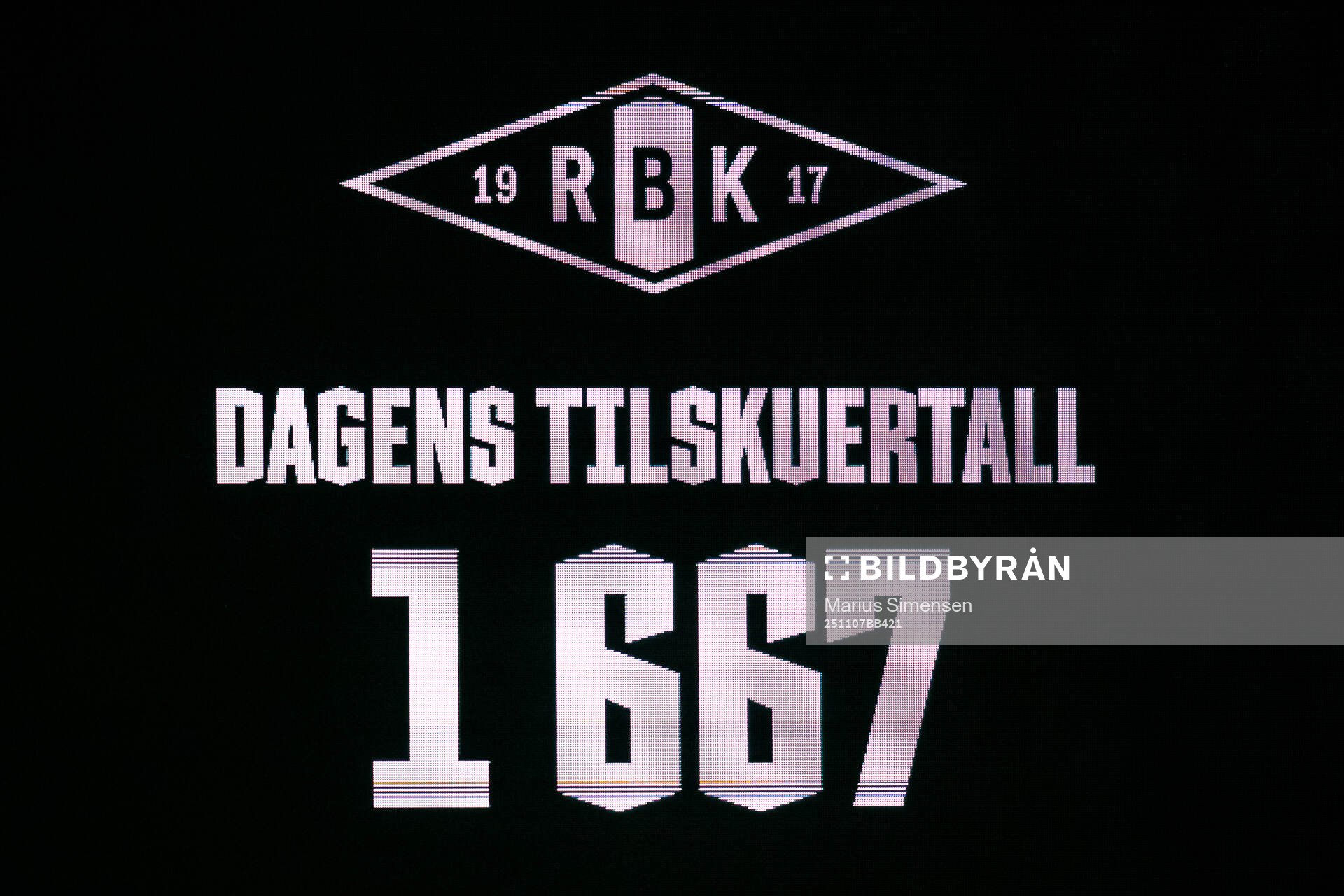 Spectators in the stands at Lerkendal Stadion