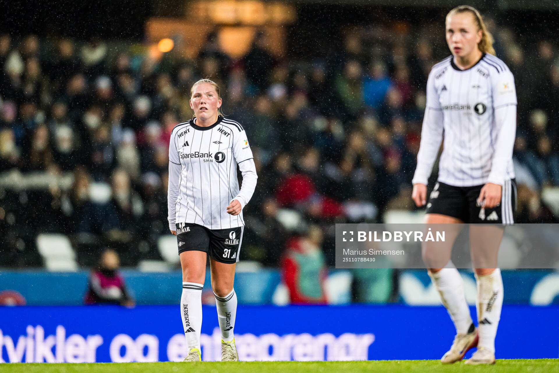 Andrea Buberg of Rosenborg looks dejected