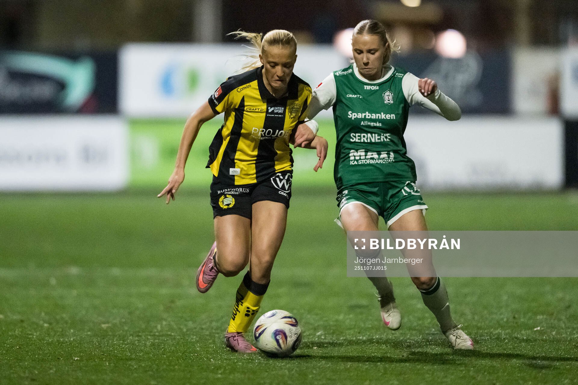 Hammarbys Smilla Holmberg och Alingsås Tilde Karlsson