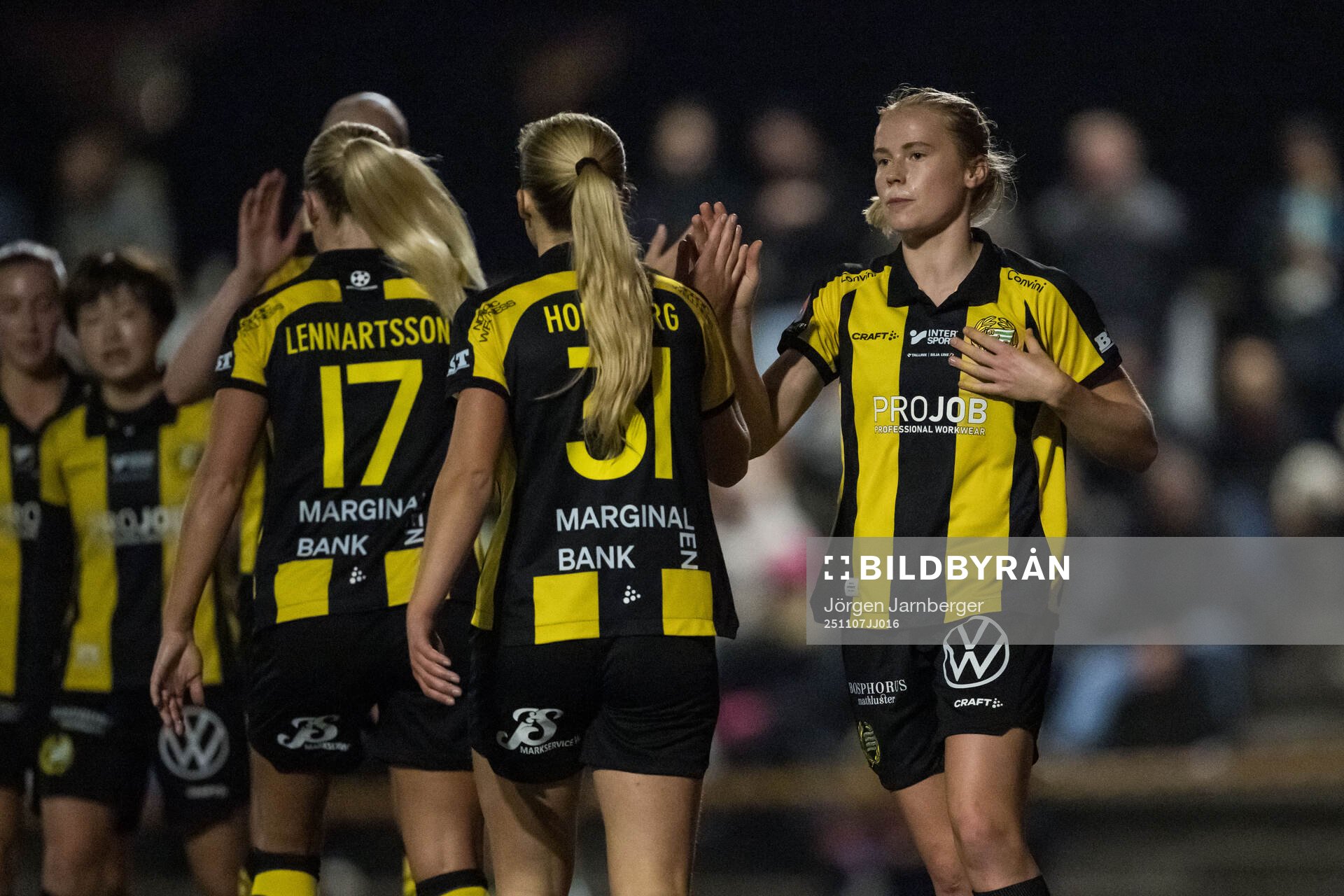Hammarbys Julie Blakstad jublar