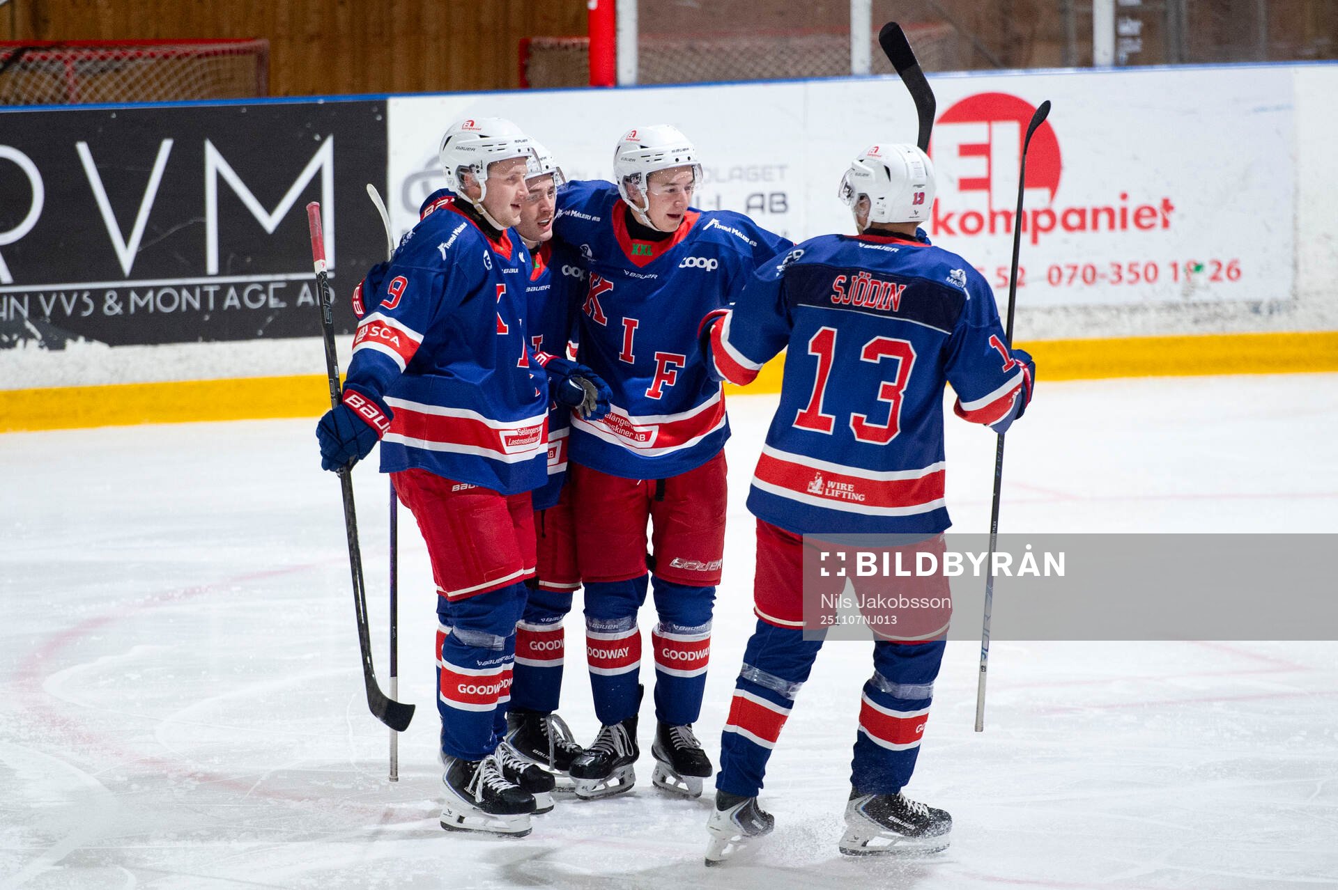 Kovlands  Albin Kempe, Hugo Bergman, Melker Wiström och