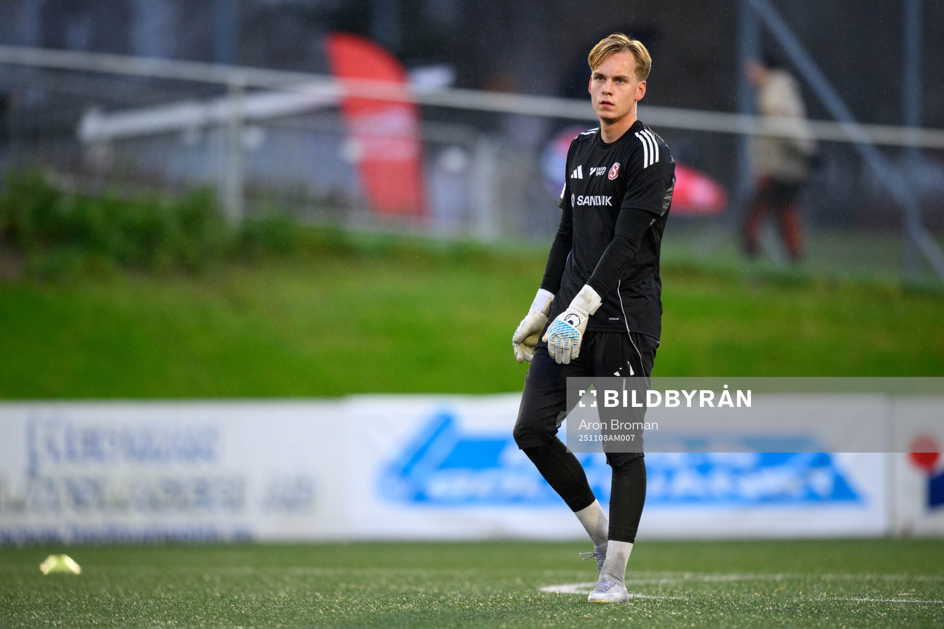 Sandvikens IFs målvakt Hannes Sveijer