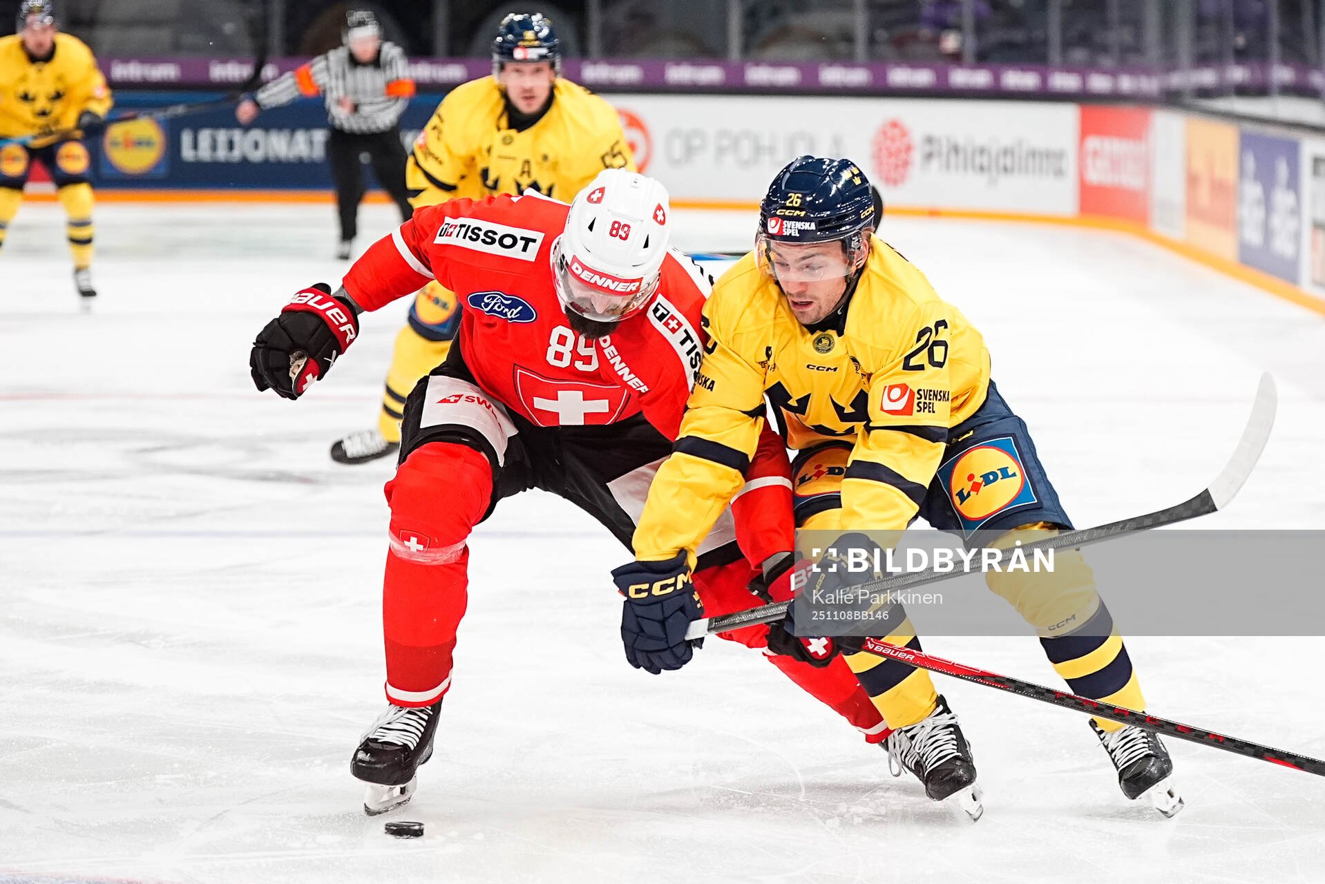 Fabian Heldner of Switzerland and Erik Brännström of