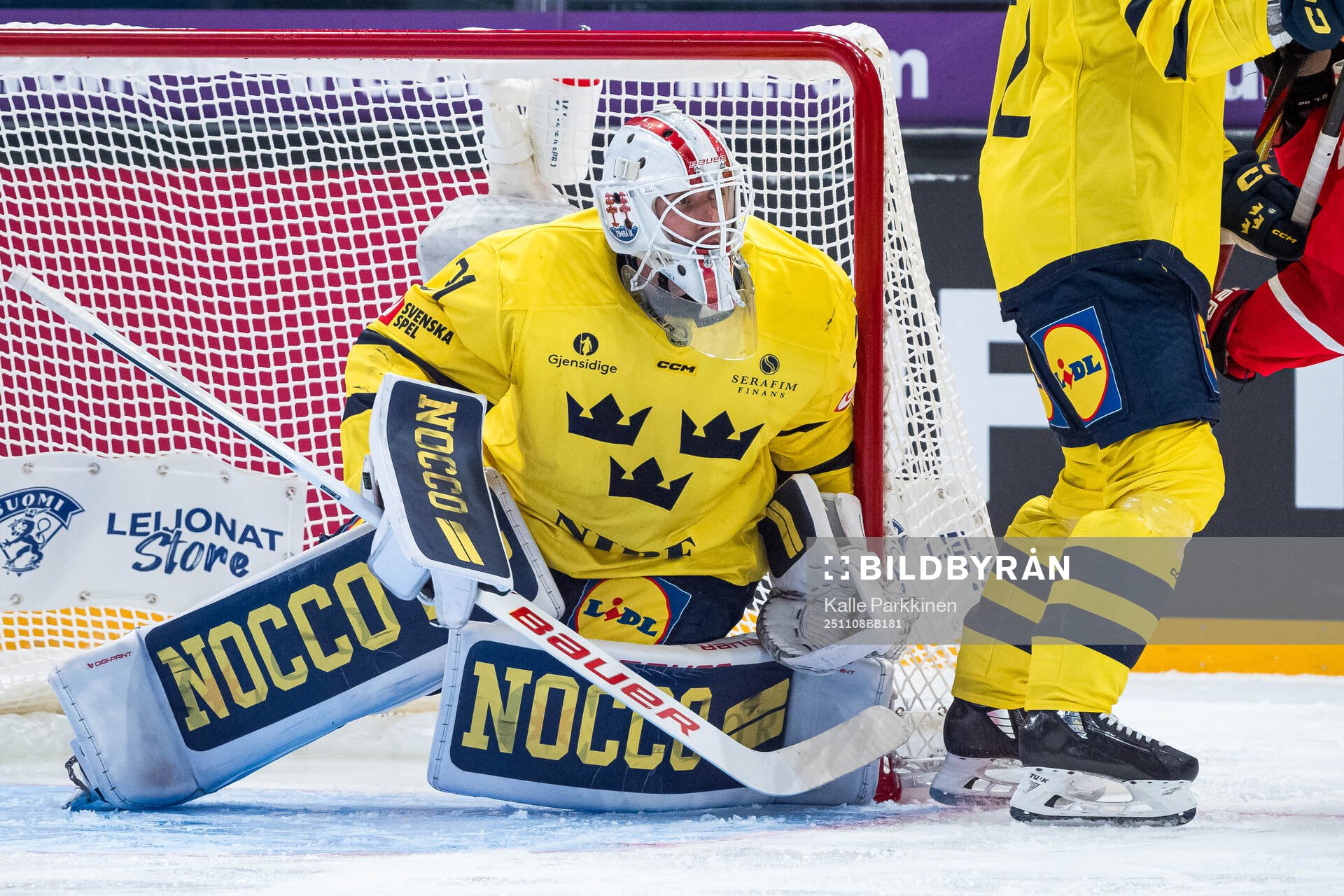 Goalkeeper Jacob Johansson of Sweden