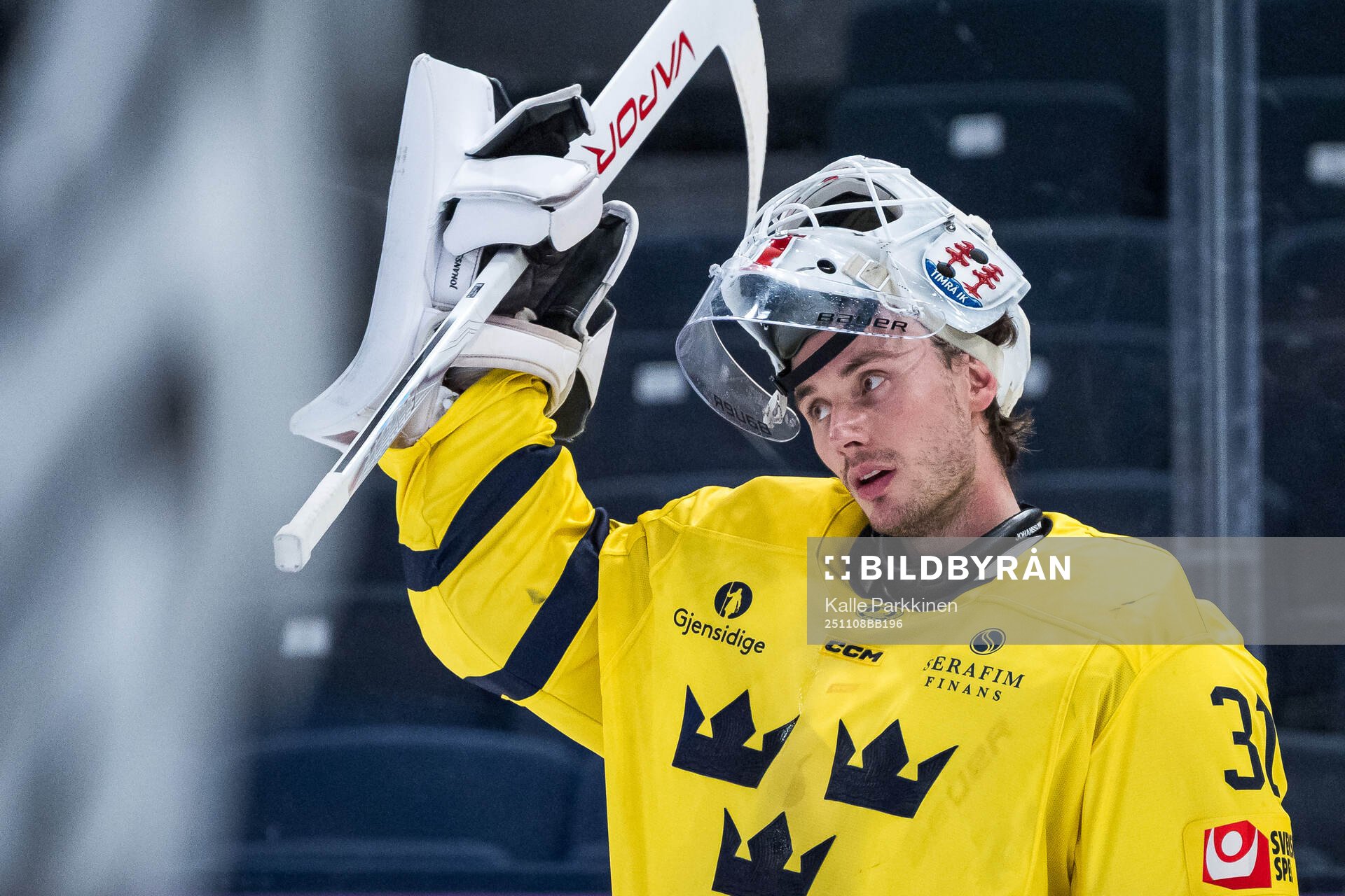 Goalkeeper Jacob Johansson of Sweden