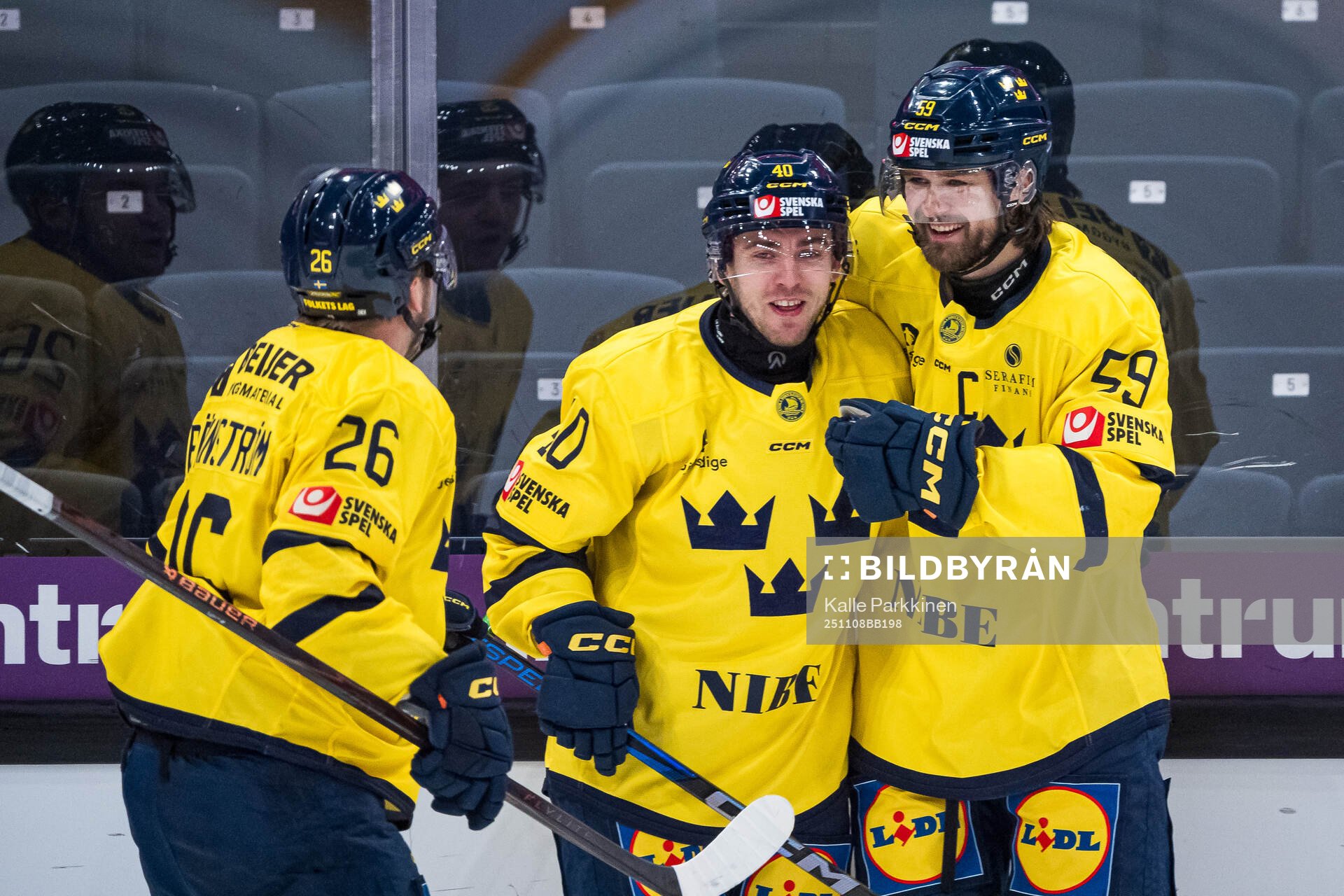 Erik Brännström, Andreas Wingerli and Linus Johansson of
