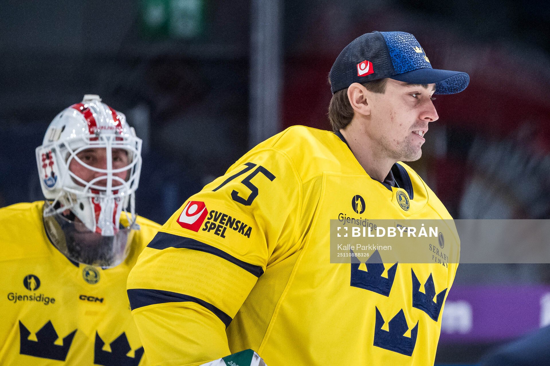Goalkeeper Arvid Holm of Sweden