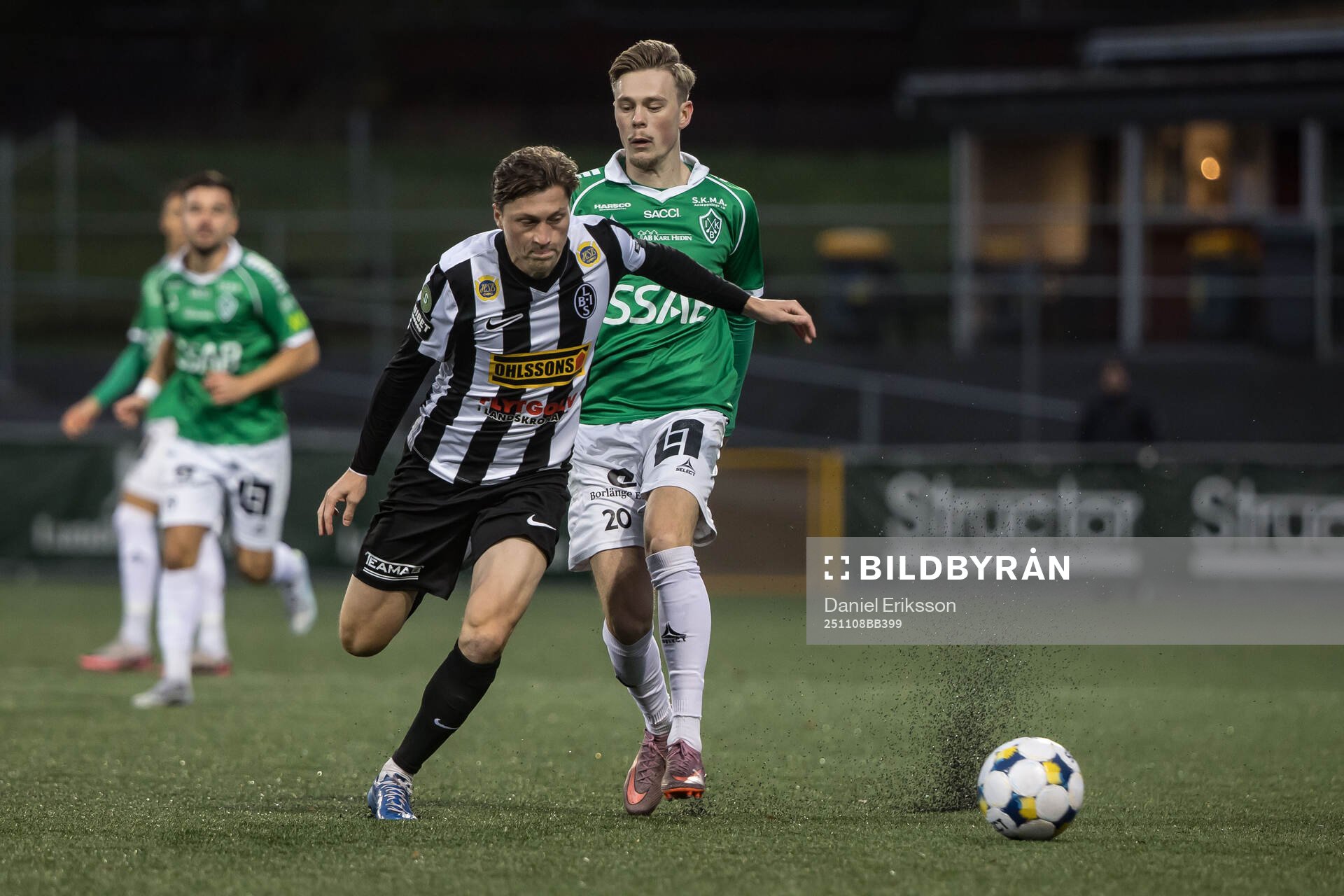 Landskronas Kevin Jensen och Brages Gustav Nordh