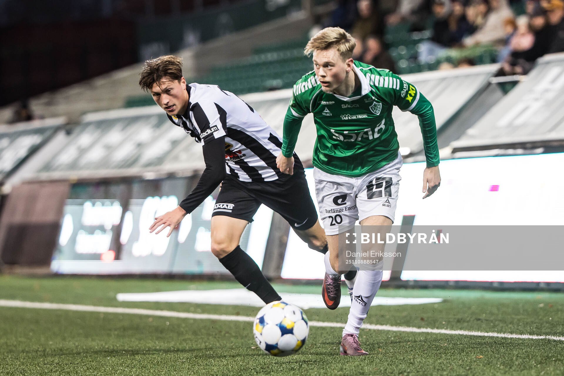 Landskronas Kevin Jensen och Brages Gustav Nordh