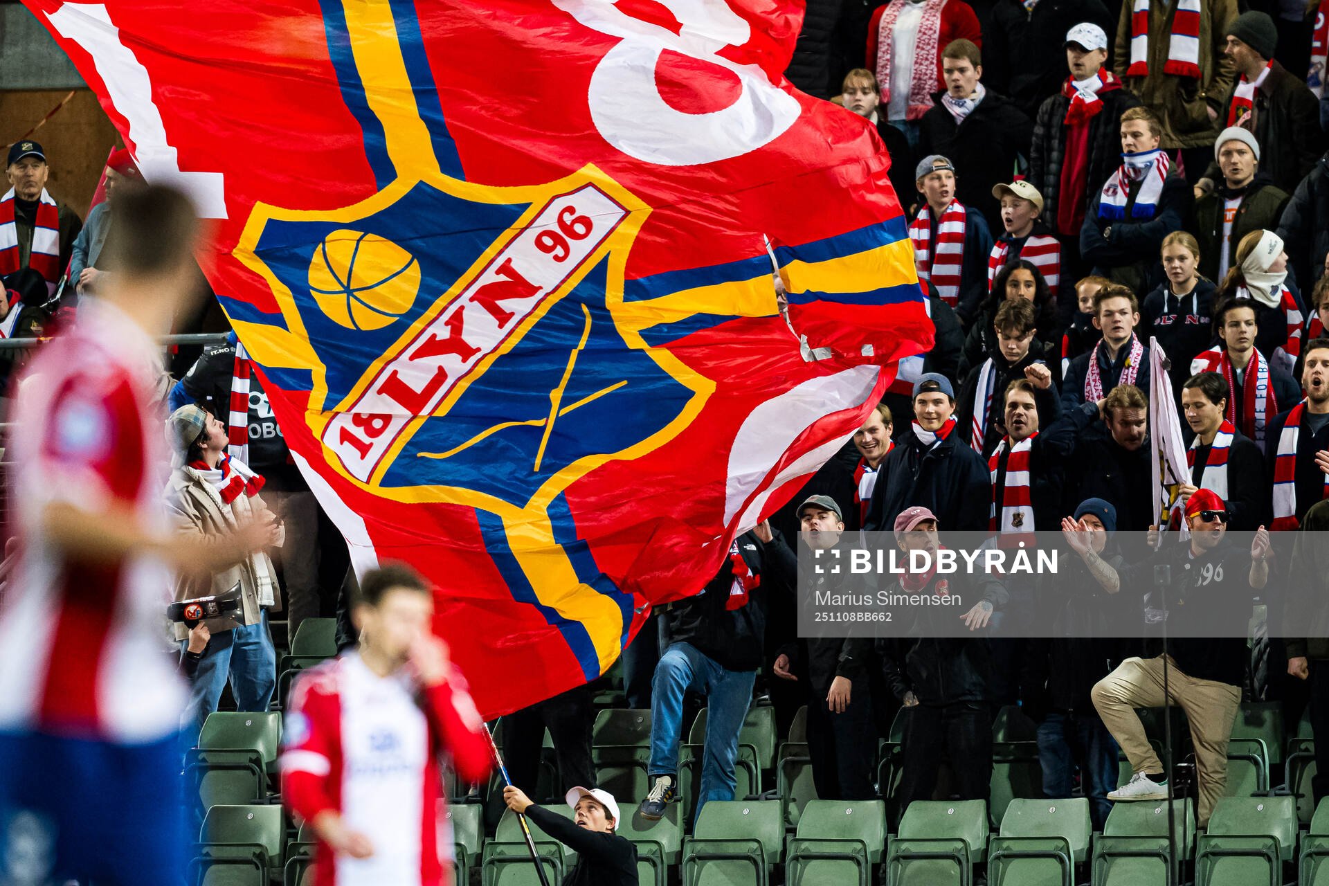 Spectators in the stands