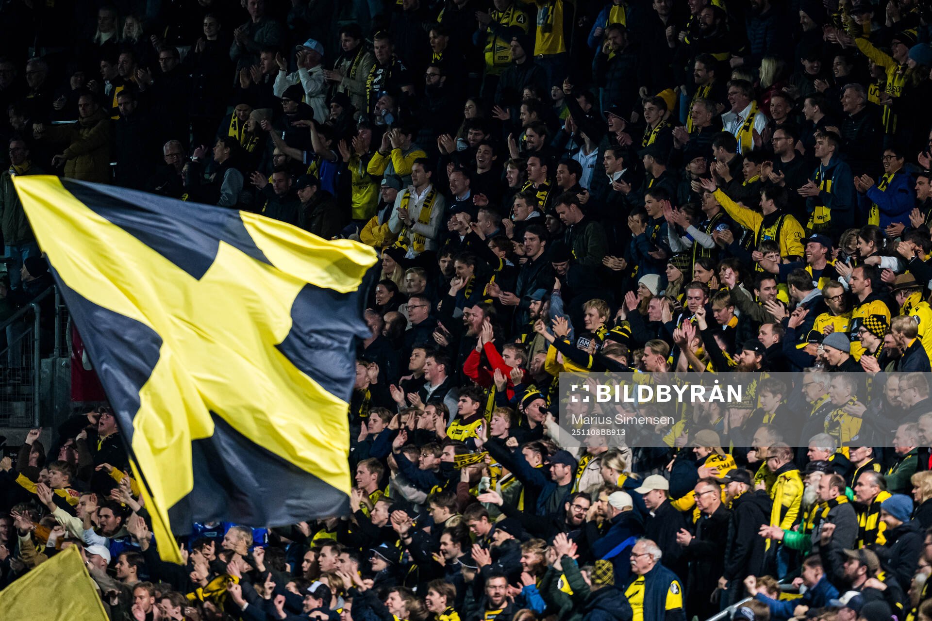 Spectators in the stands