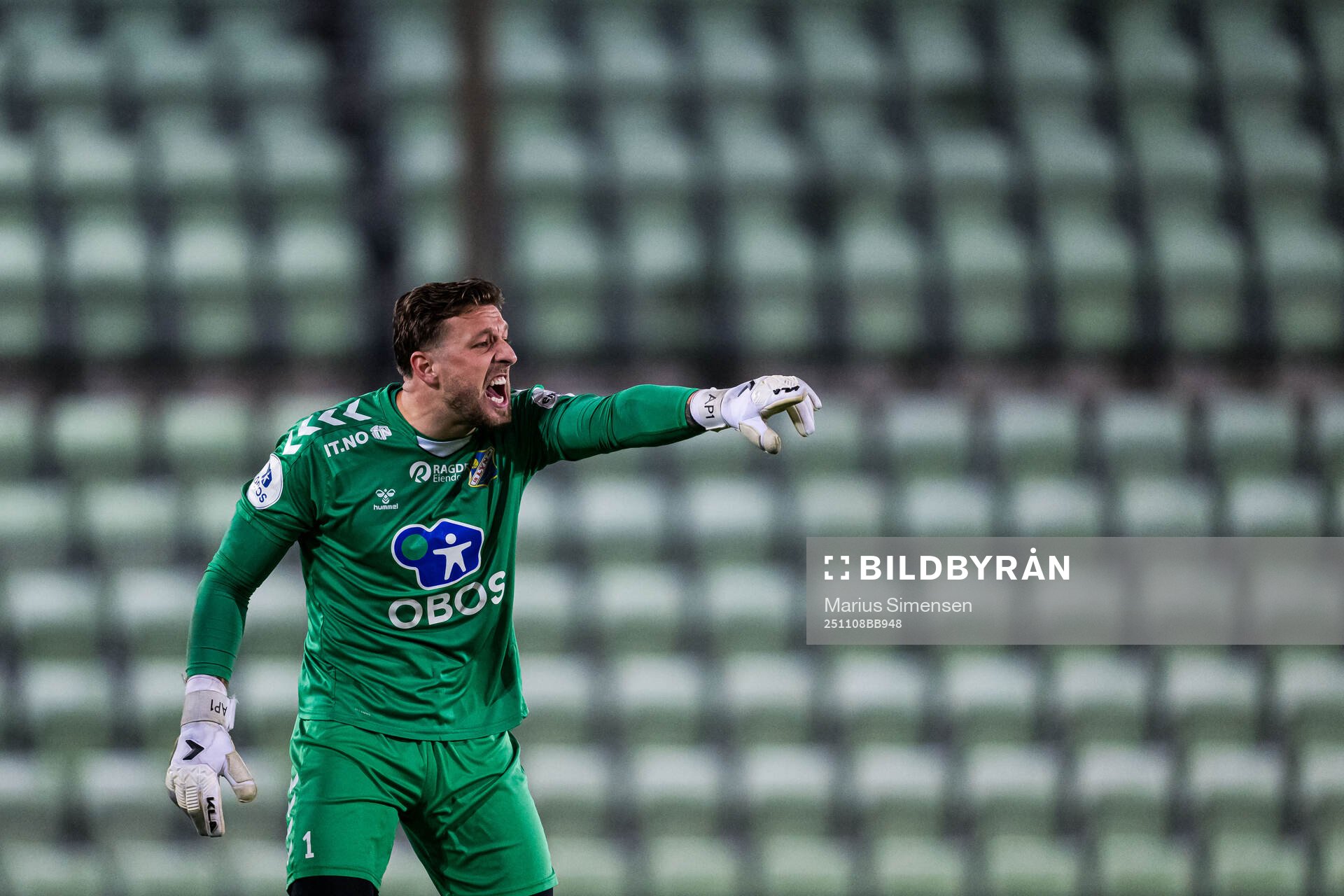 Goalkeeper Alexander Hurlen Pedersen of Lyn
