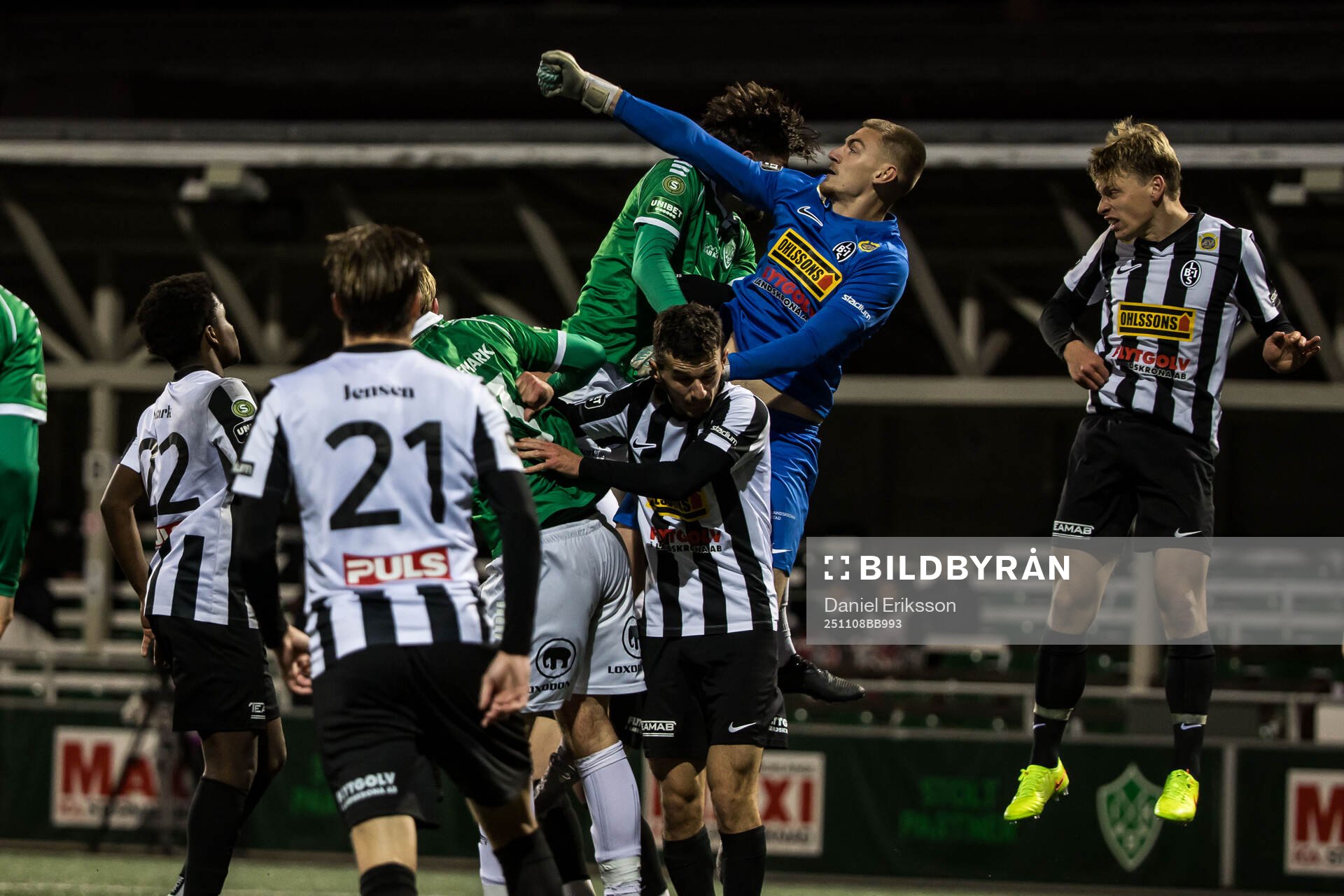 Landskronas målvakt Marcus Pettersson