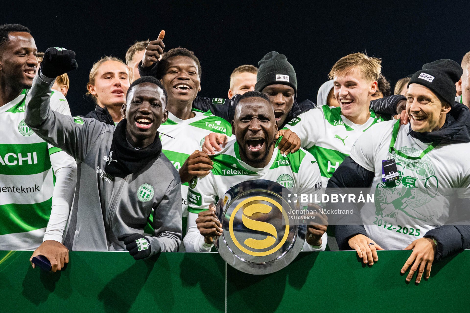 Västerås Frederic Nsabiyumva jublar