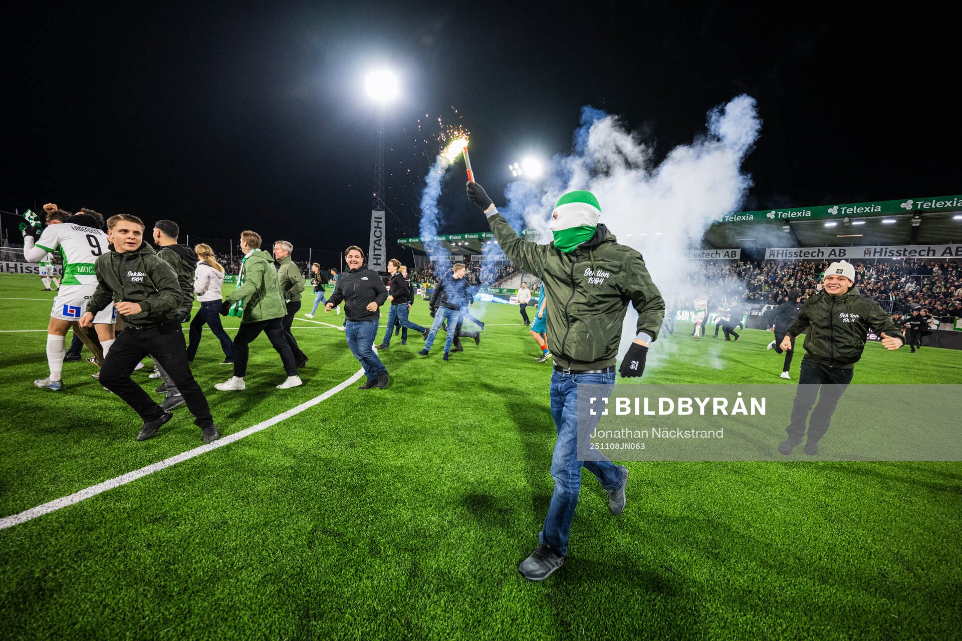 Västerås supportrar jublar