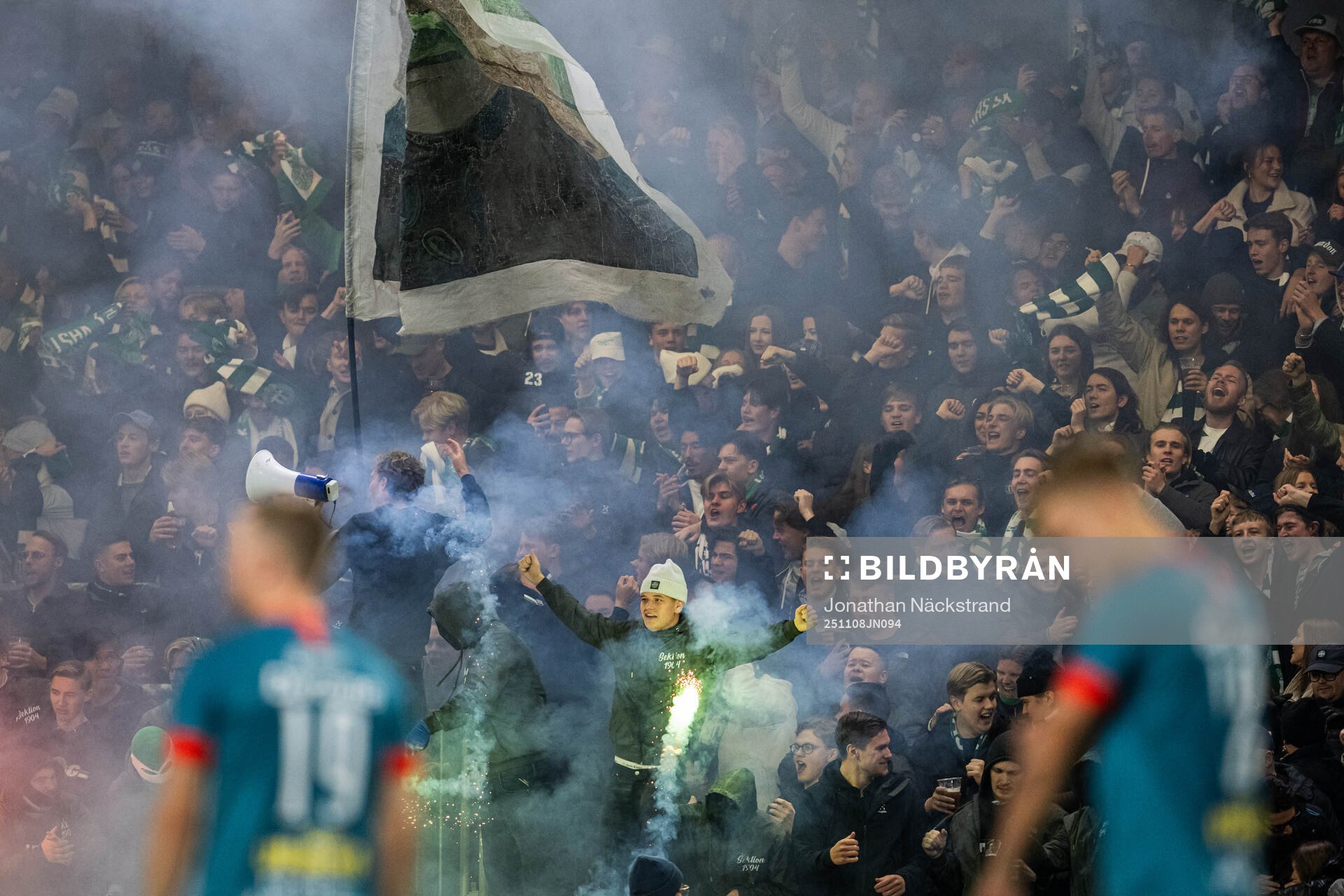 Västerås supportrar jublar