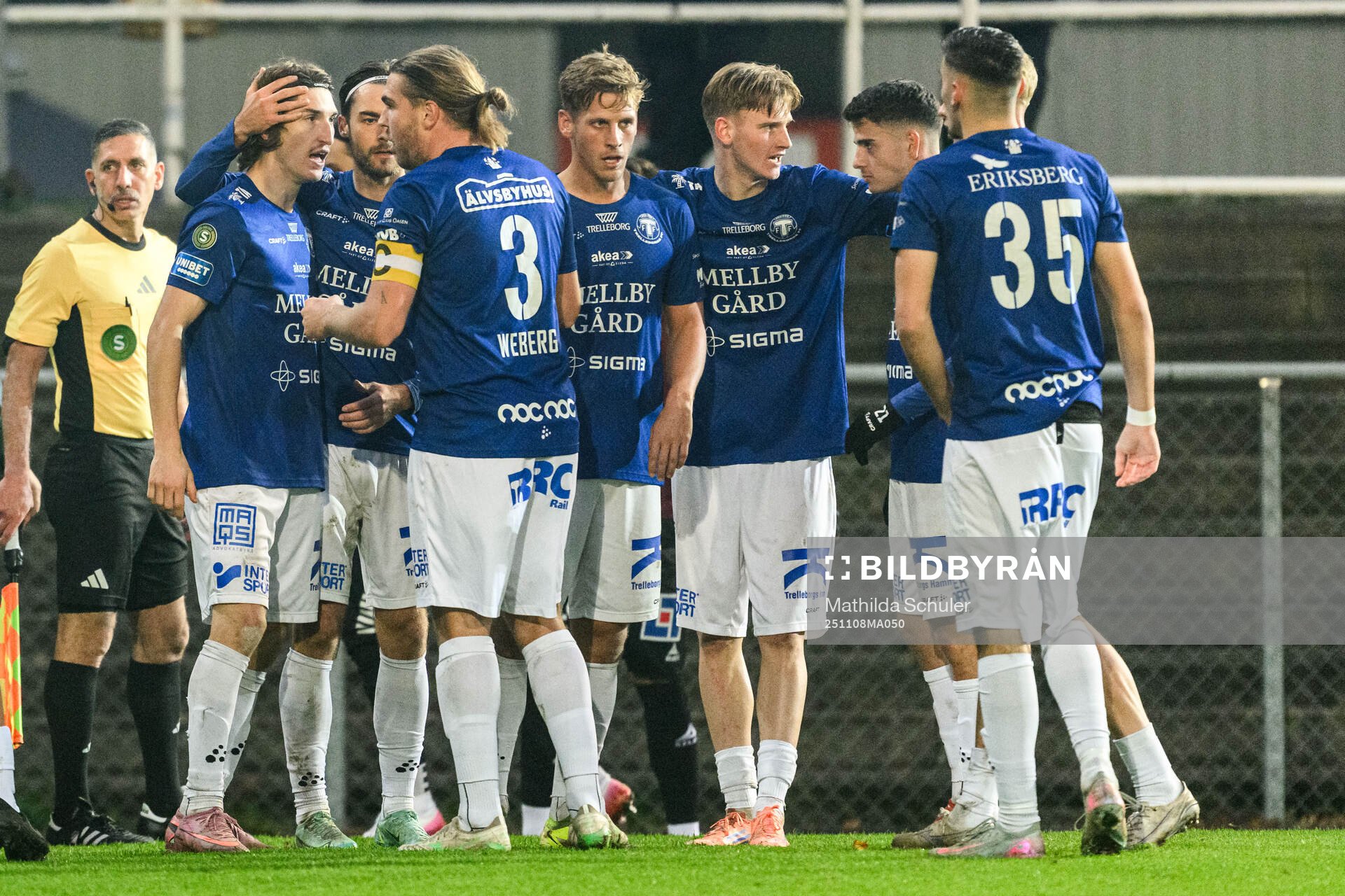 Trelleborgs Hugo Engström jublar