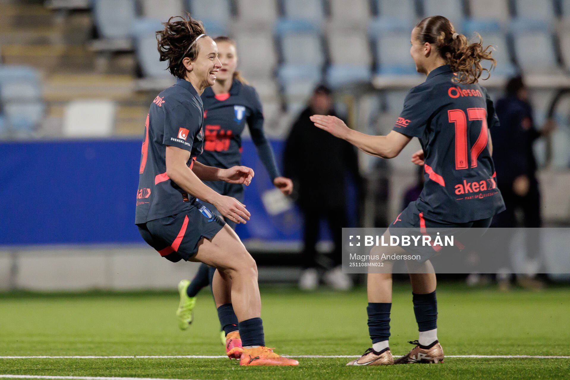 Malmö FFs Miljana Ivanovic jublar