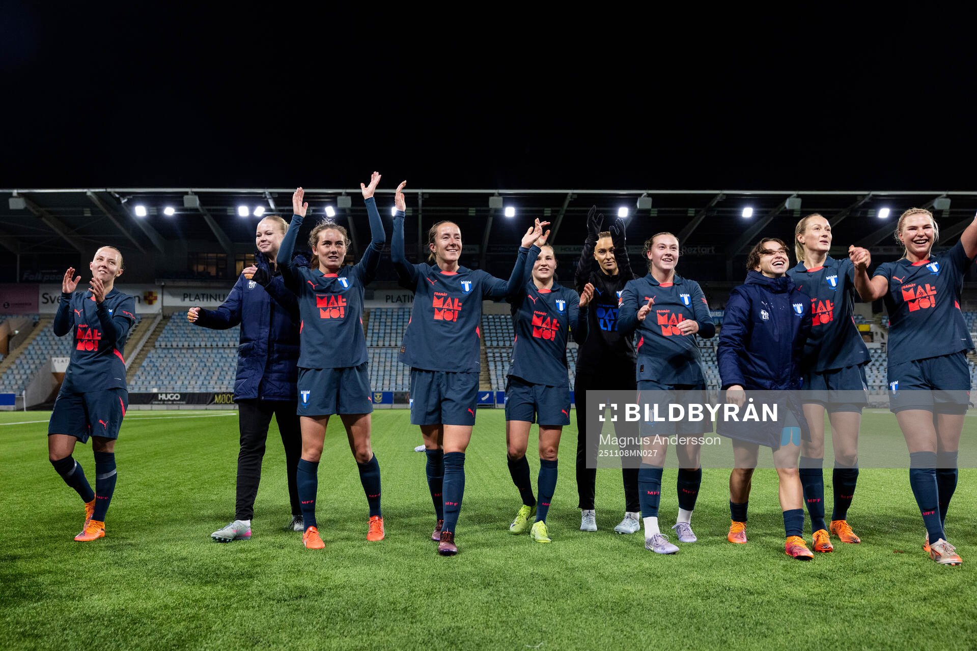 Malmö FFs spelare jublar